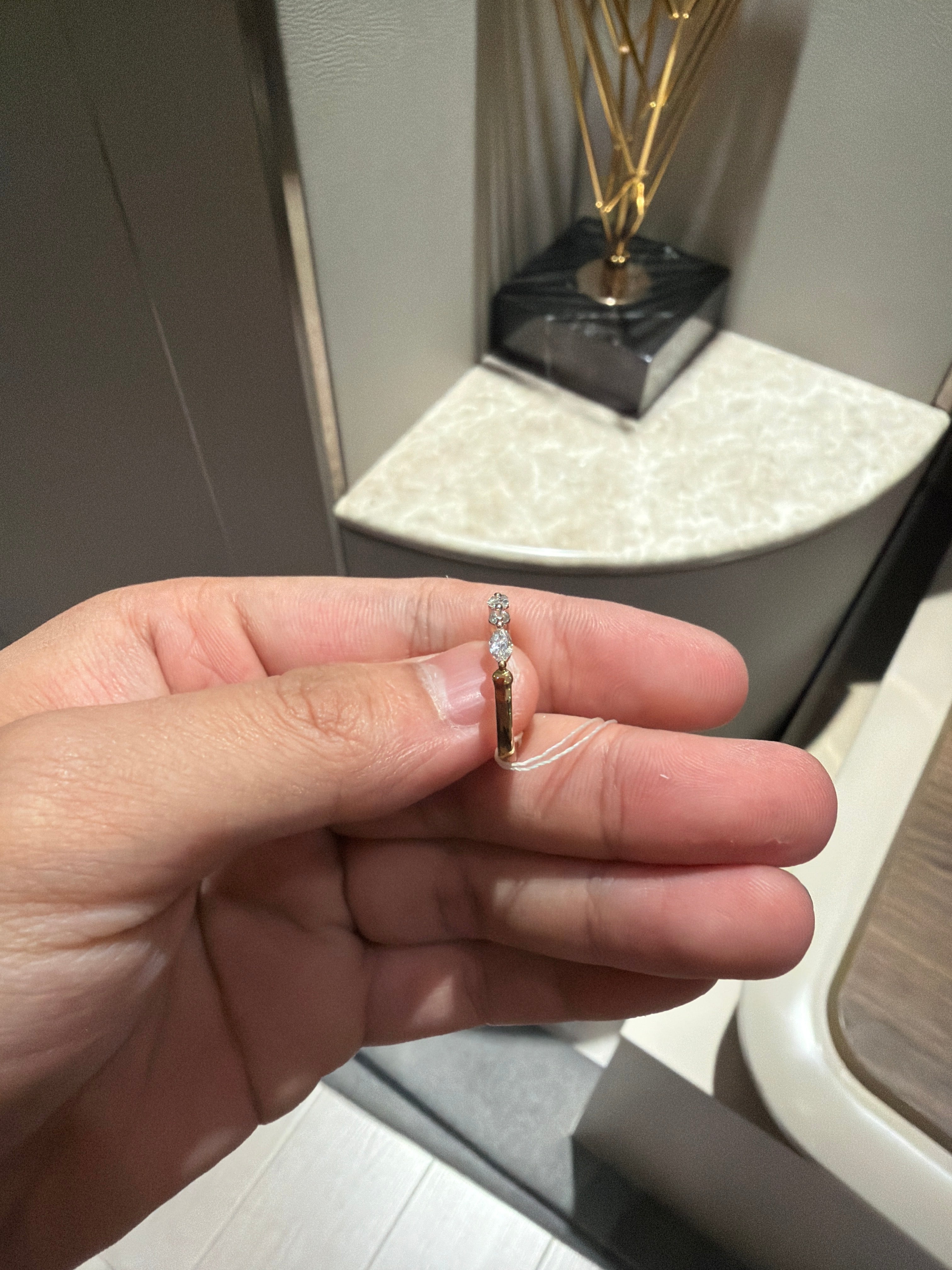 For missveecpenn 18k yellow gold band with 0.588ct diamonds(custom made)