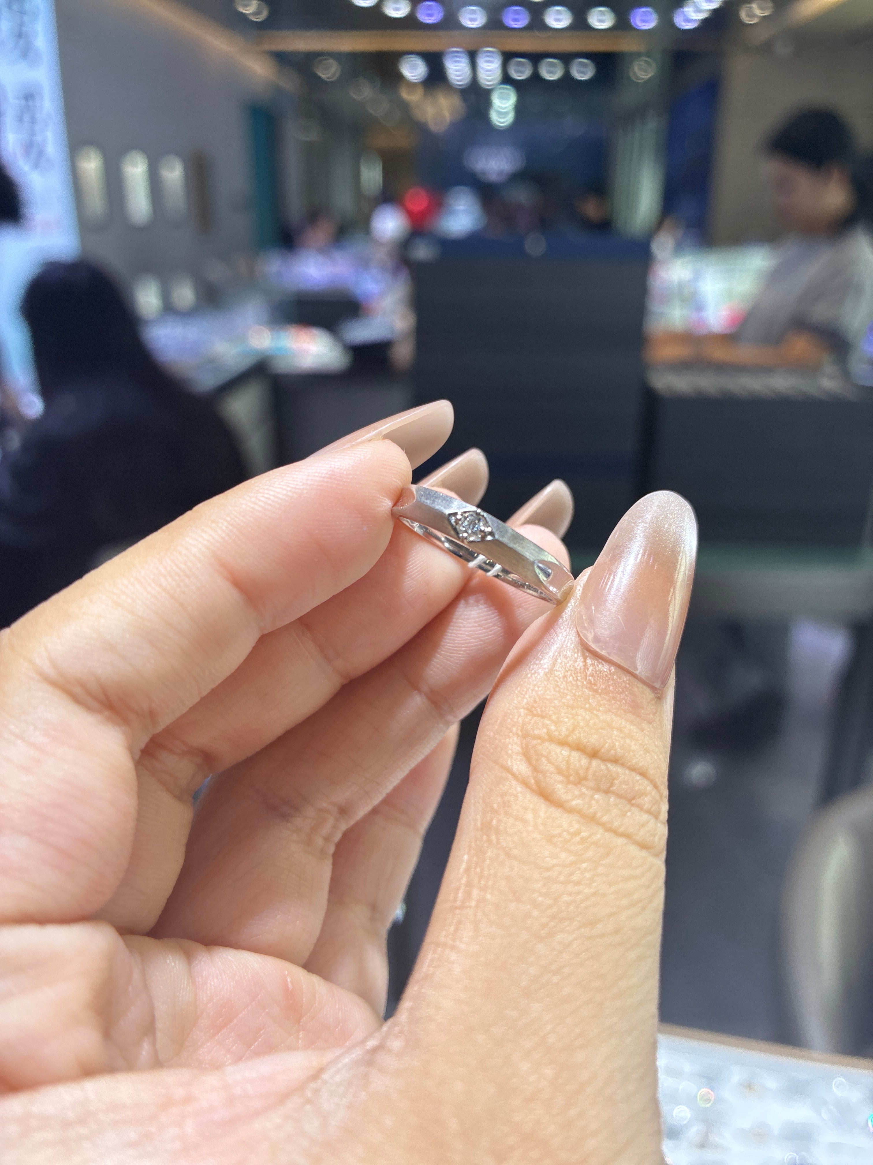 Deposit For Hanabibeh 18k band 0.045ct
