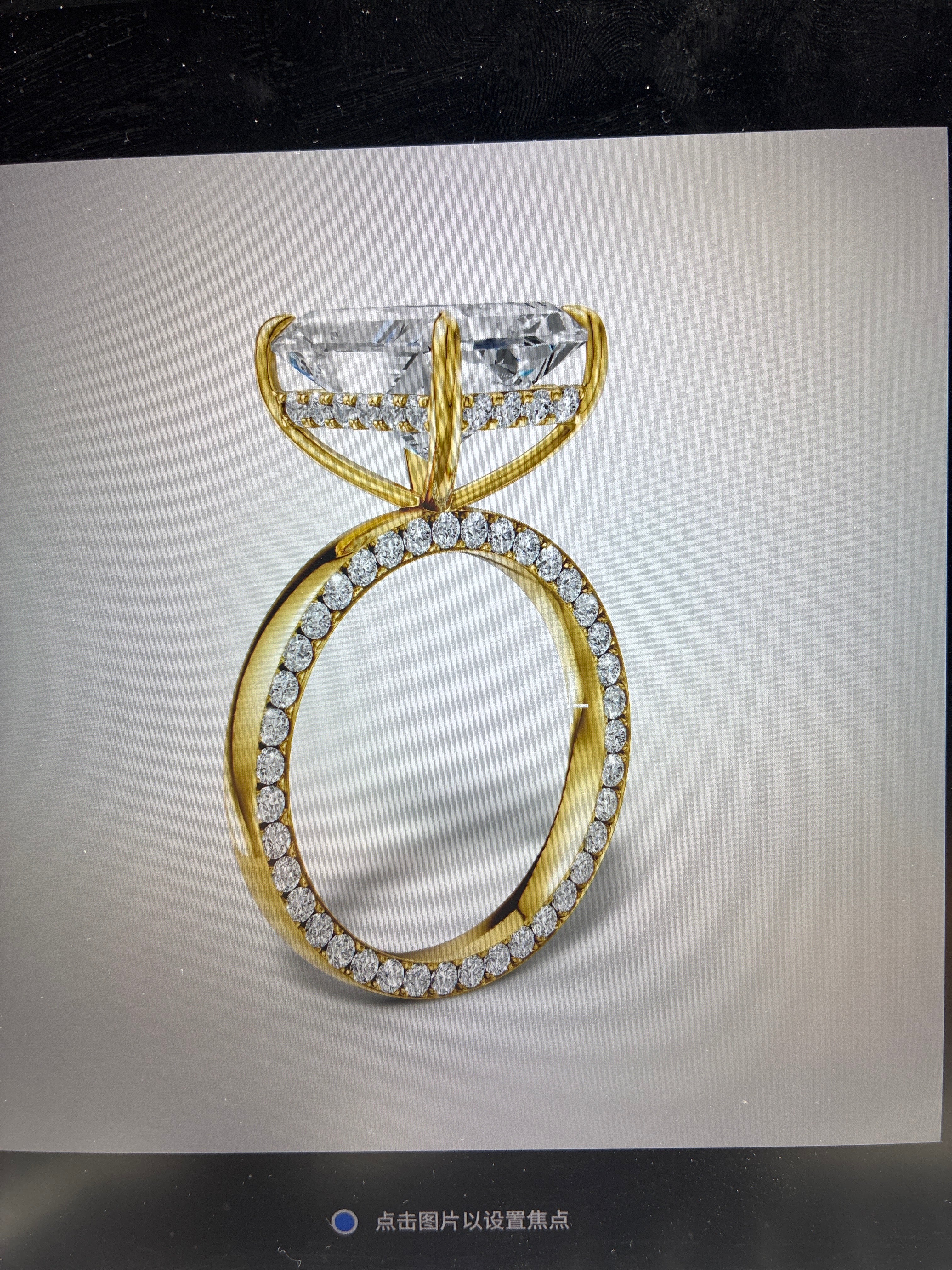 for Ann Customization(2.15ct oval E/vs 18k yellow gold and 18k white gold ring)Half deposit