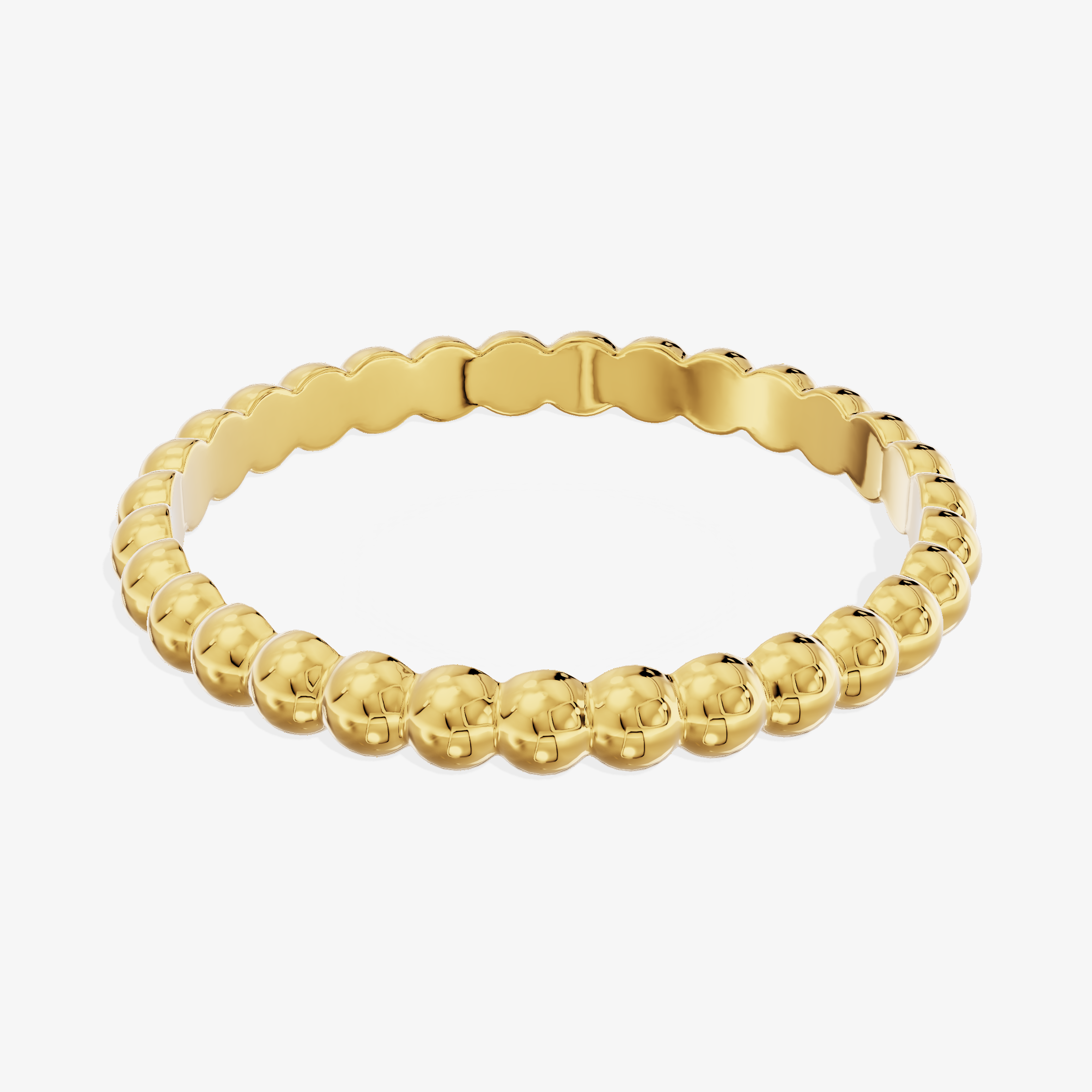 18K Yellow Gold Solid Band Ring