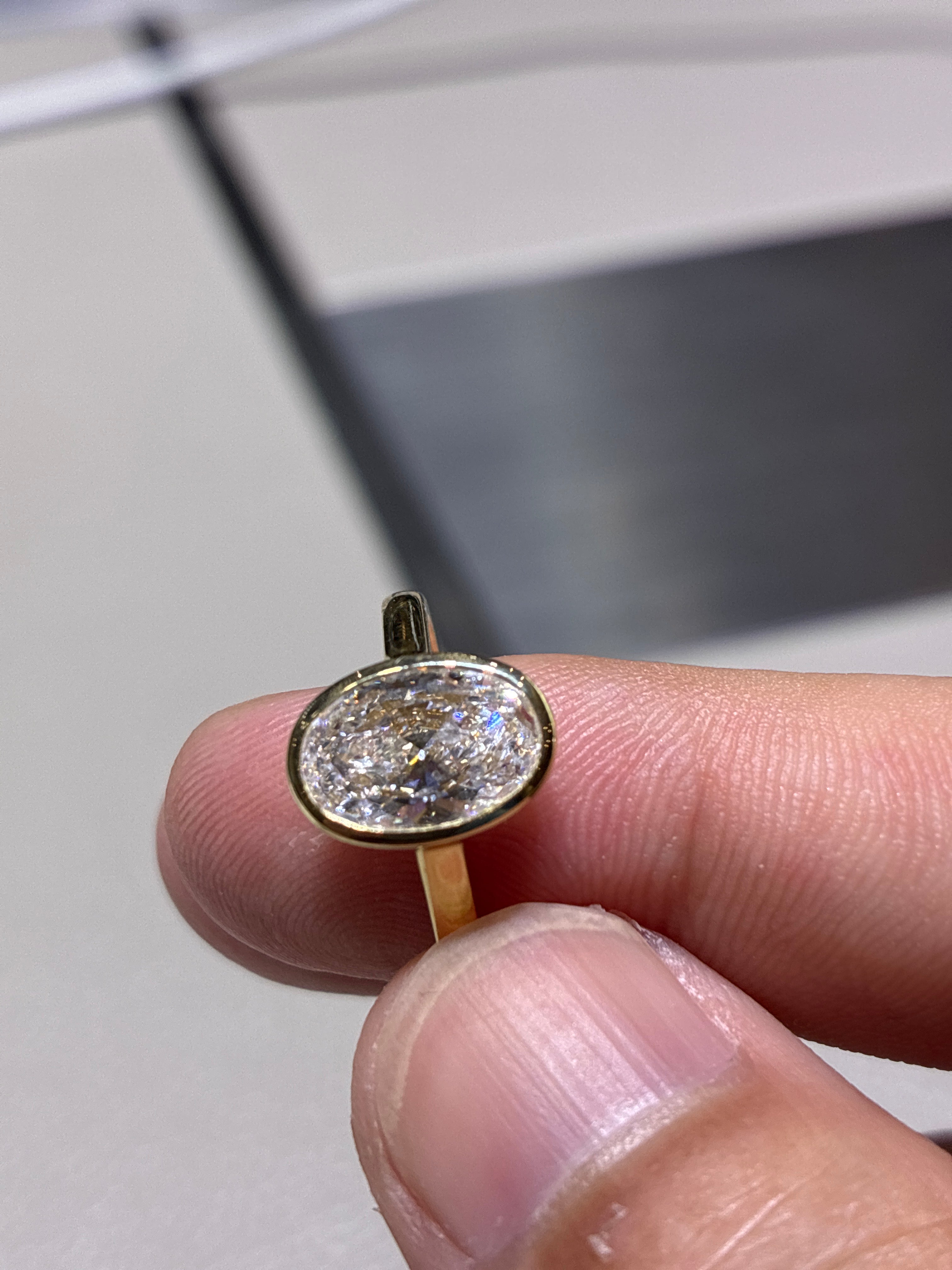 sherrymanzo for pay (14k 2 carat oval diamond ring)