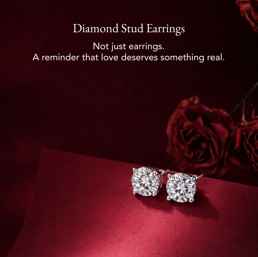 Timeless 4-Prong Diamond Stud Earrings — 0.60ct. tw. in 18K White Gold