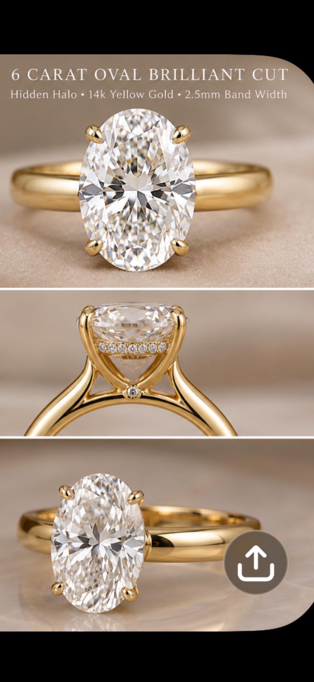 Lock stone deposit $200 for Kristin 14k yellow gold, 8ct oval cut diamond, E/VVS2