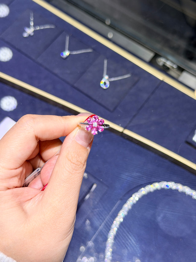 1.818carat Flower Ring