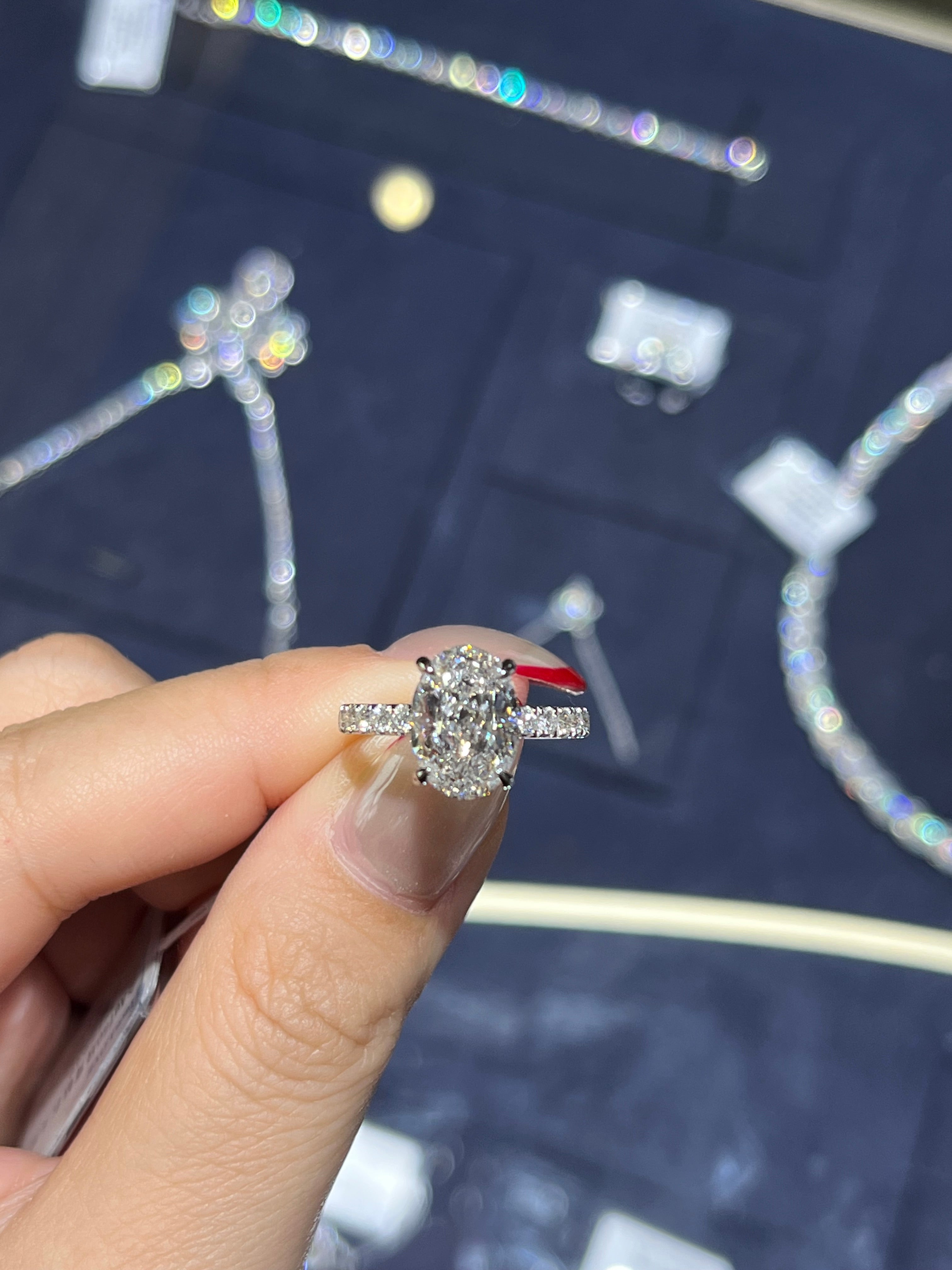 Payment for Ashley to pay (3.1ct+0.345ct Oval Solitaire Ring/D,Vs1)