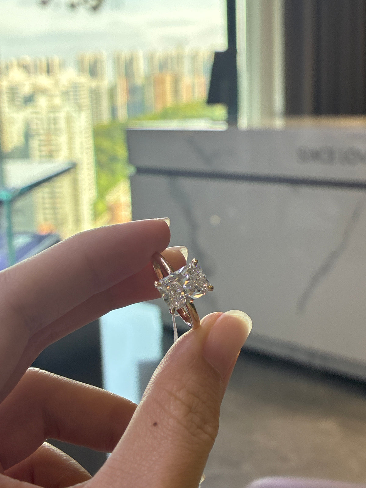 Deposit For bsanders0515 14k solid gold 3 carat two tone color
