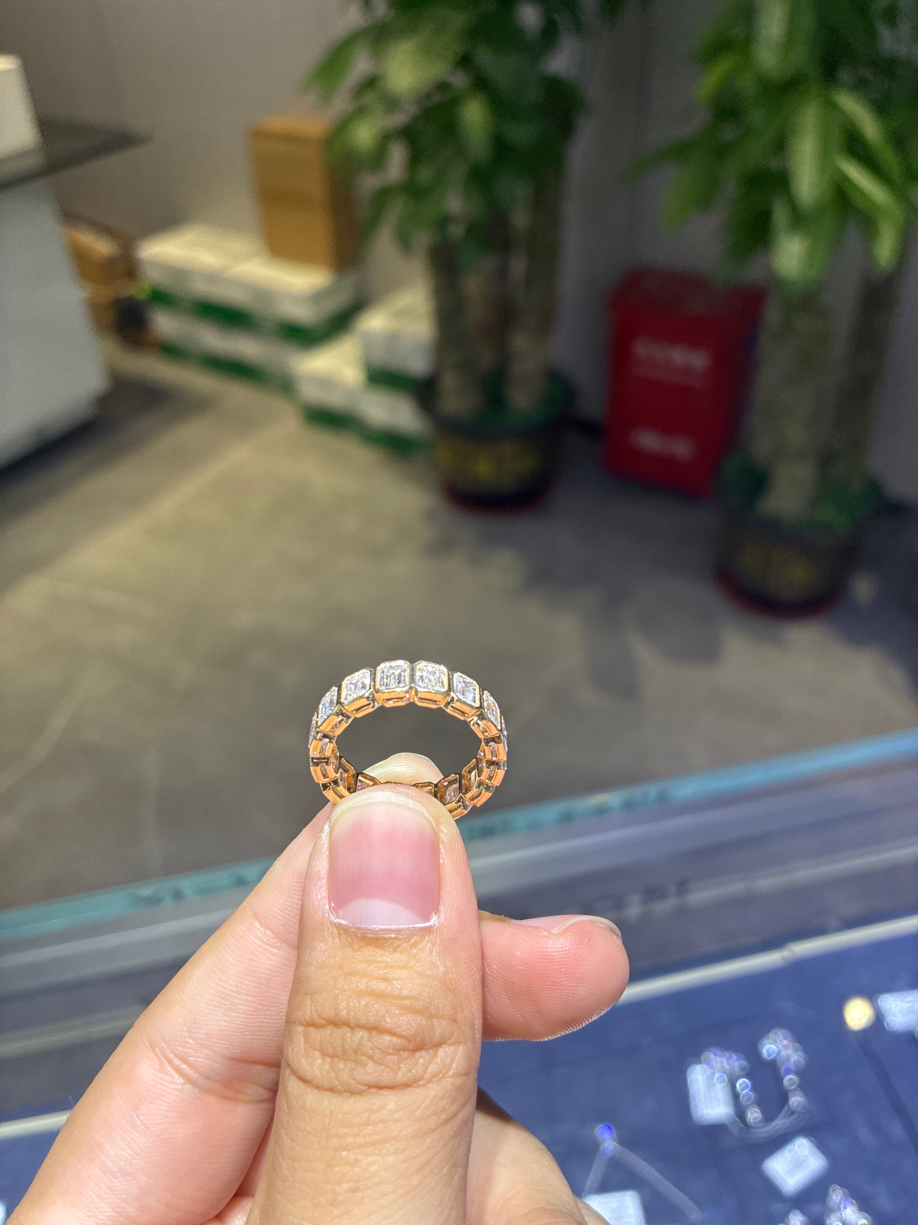 Remaining Balance For Anna 4.8ct full eternity D-E/VS/VVS 14k yellow gold