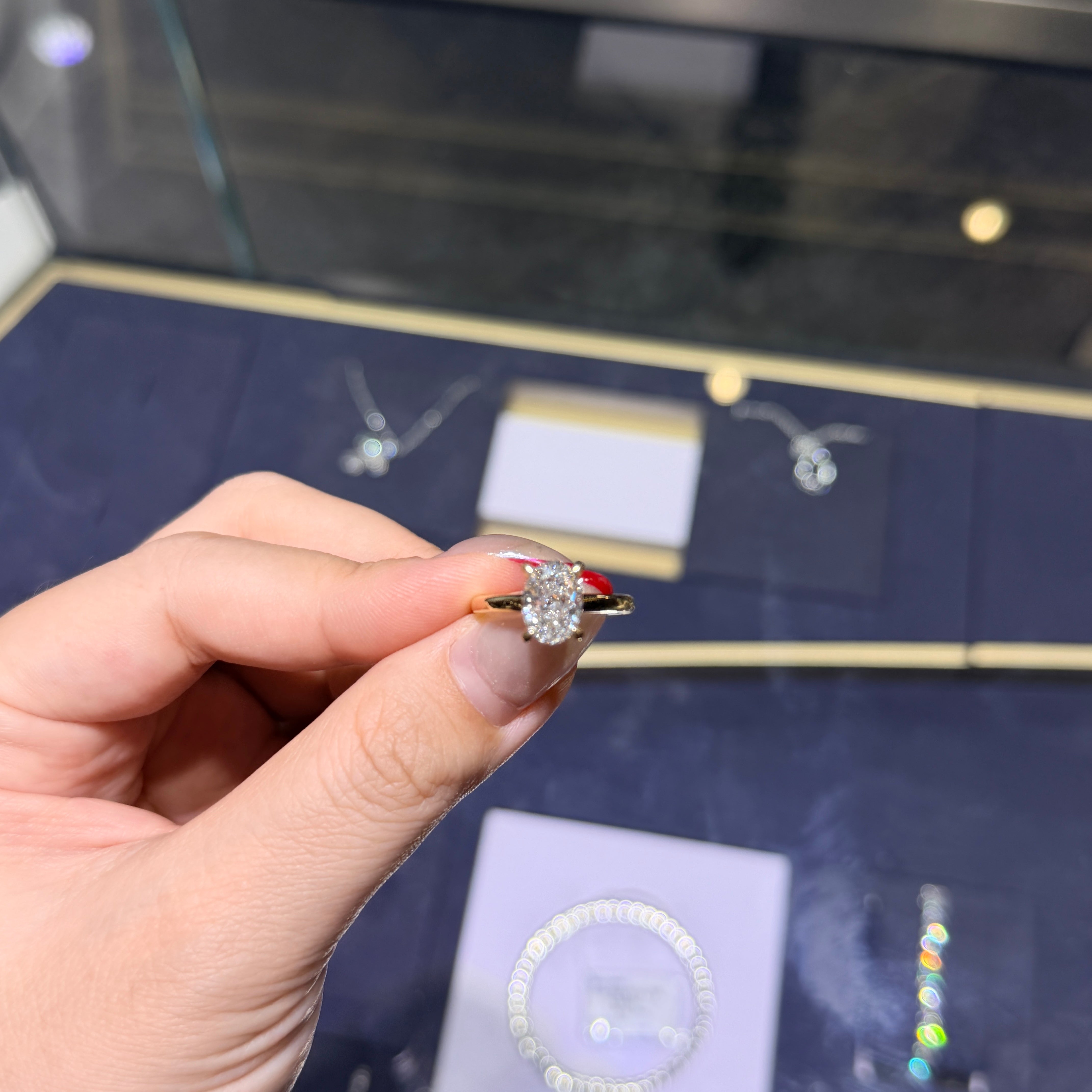 2.22ct+0.075ct Oval Solitaire Ring