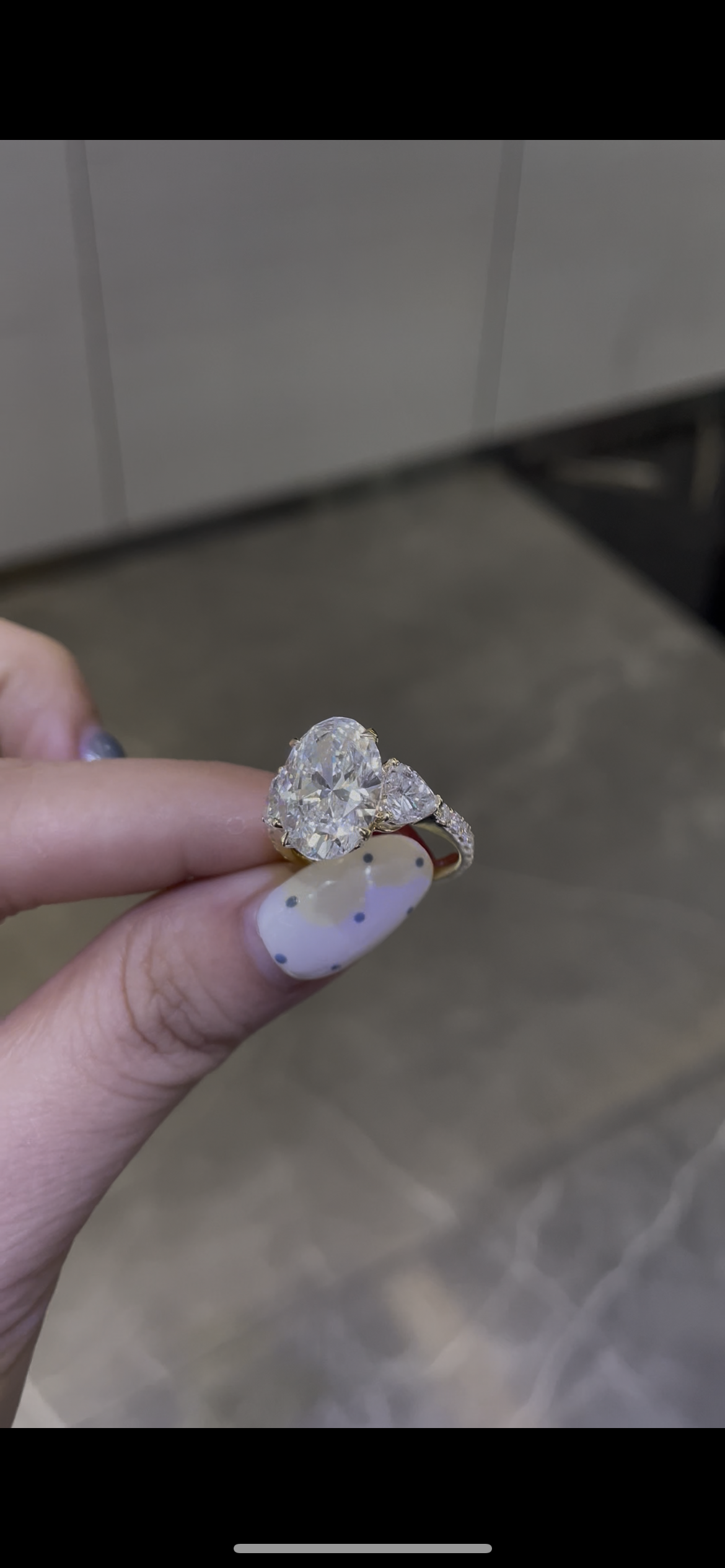 Remaining balance for Kitchiecat 14k 5ct oval E/vvs2