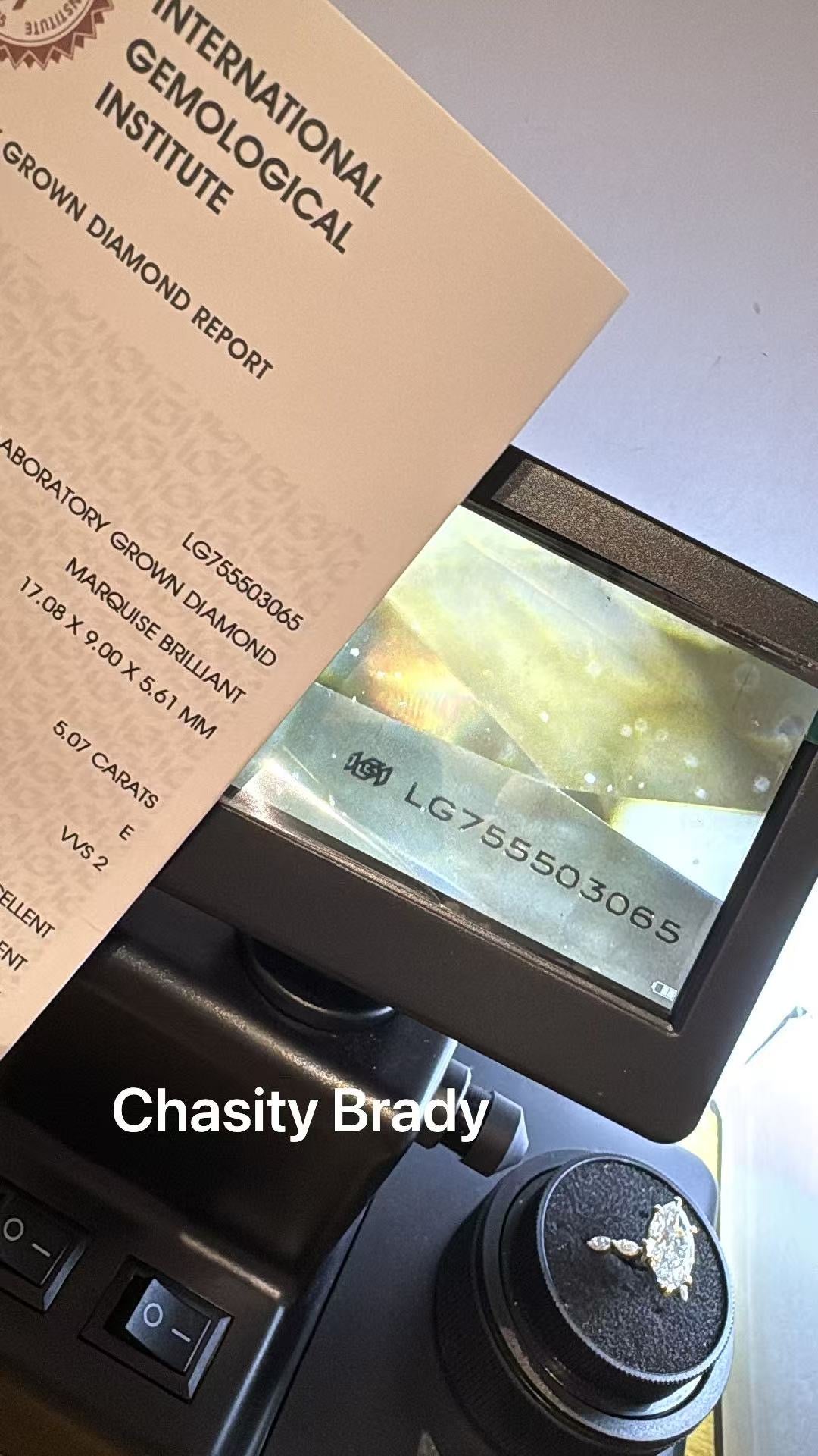 Remaining balance for Chasity Brady 14k yellow gold 5ct marquise ring