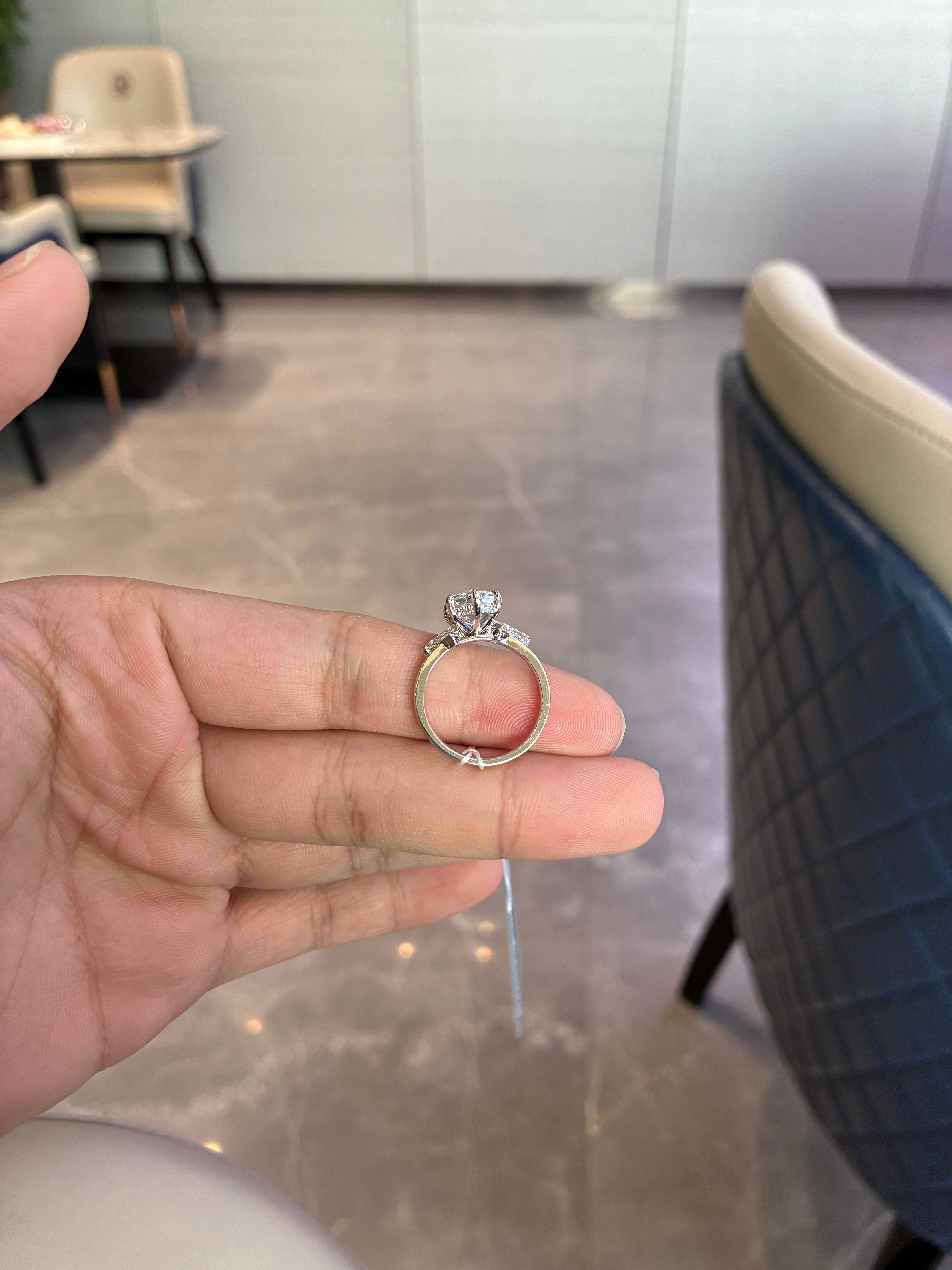 Deposit For Jewel Marie platnium ring with 2ct main diamond