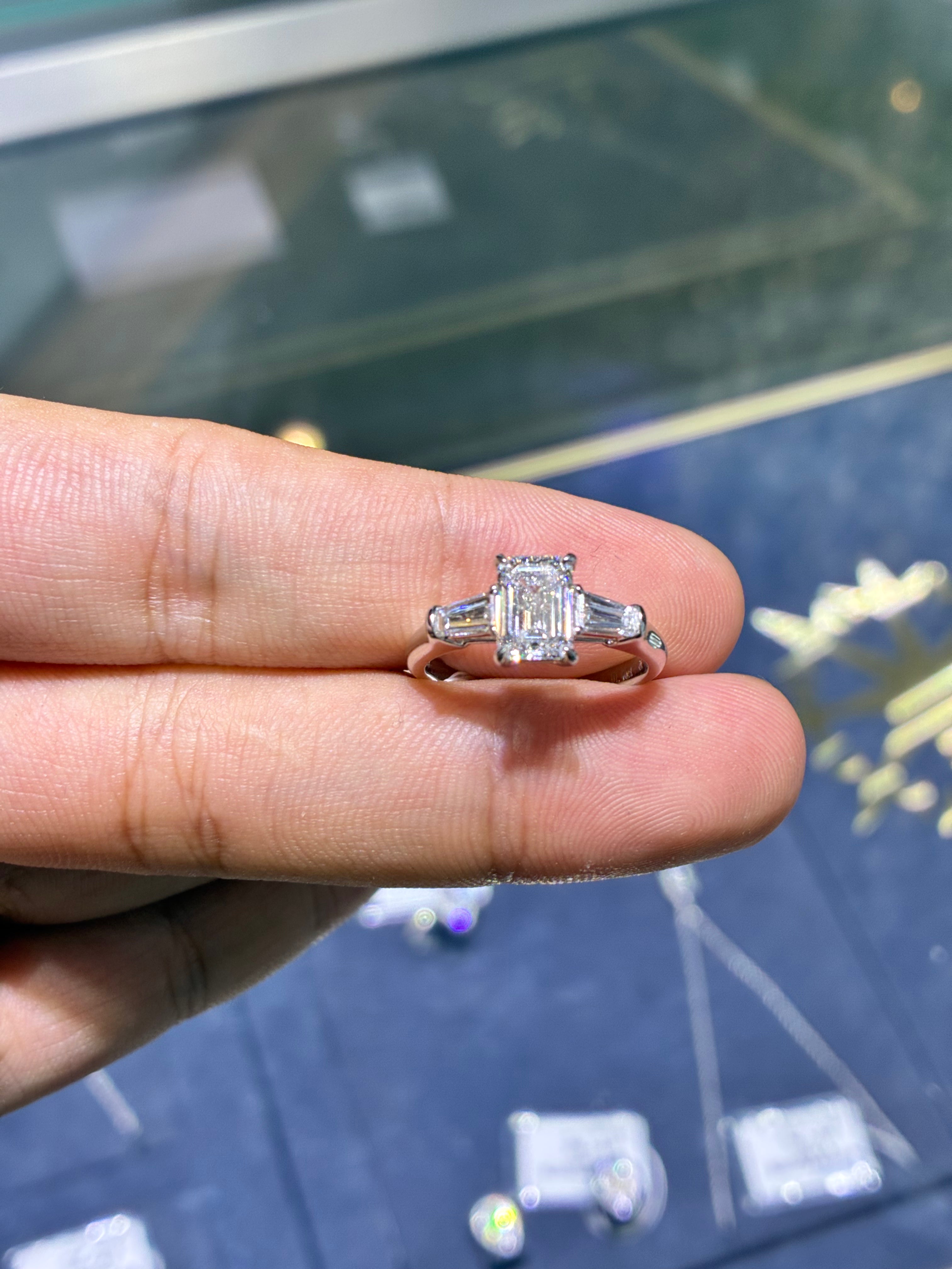For Stephanie Higdon 14k white gold ring with 1.4ct diamond