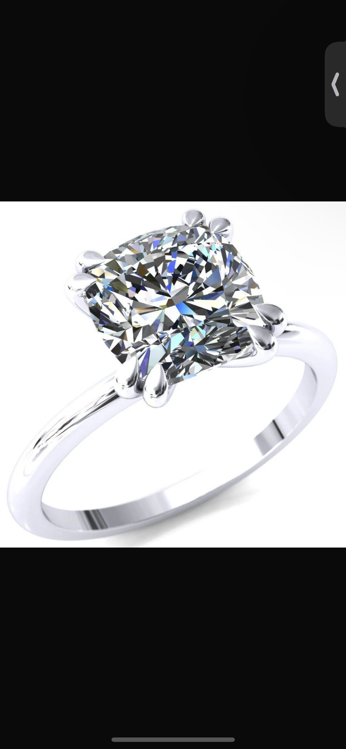 Deposit For Ash platinum 2.5carat E/vvs2 cushion cut, adding hidden halo double prong claw simple band customize