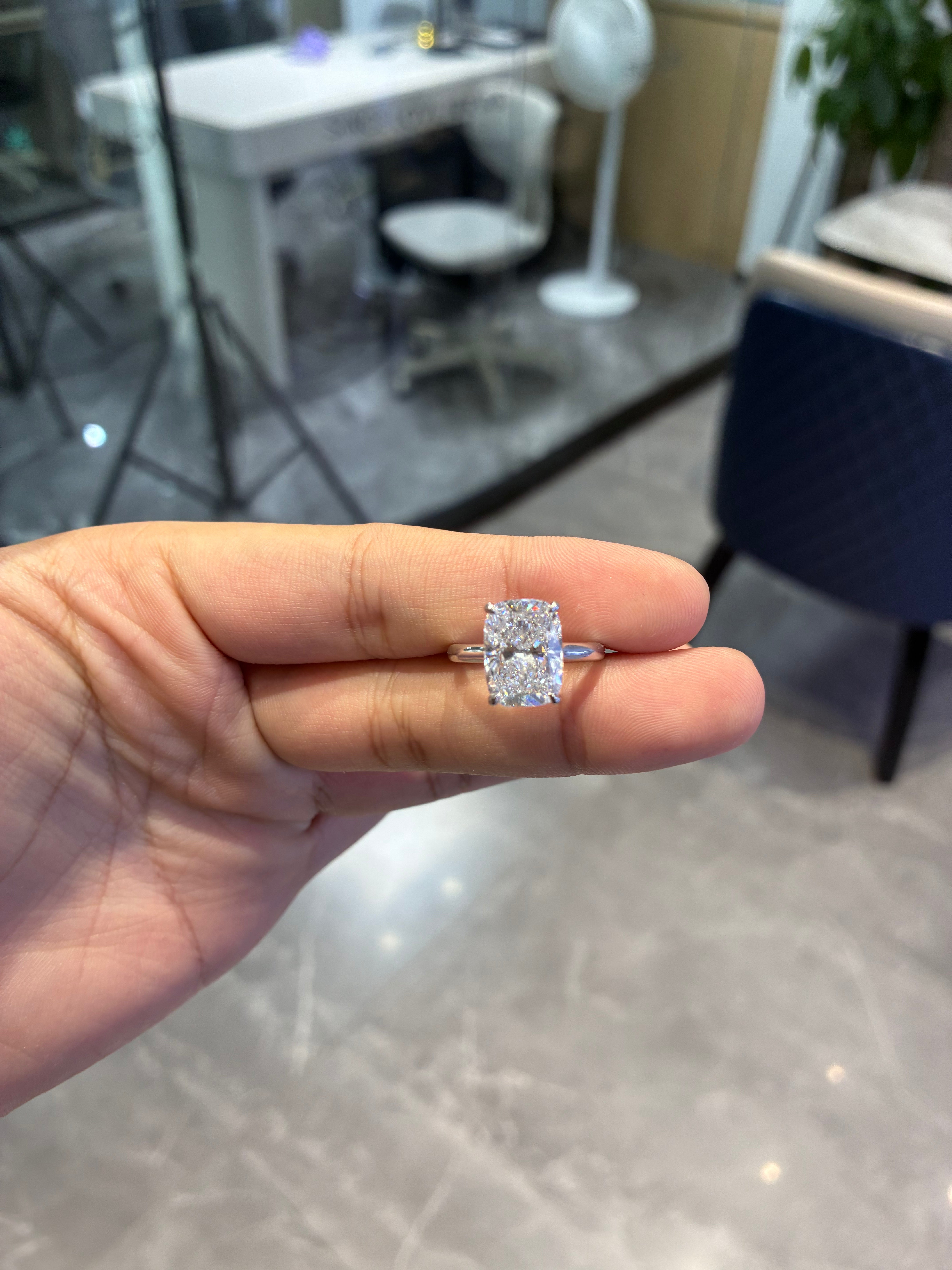 Deposit For Kassandra 14k white gold ring with 5ct pink diamond