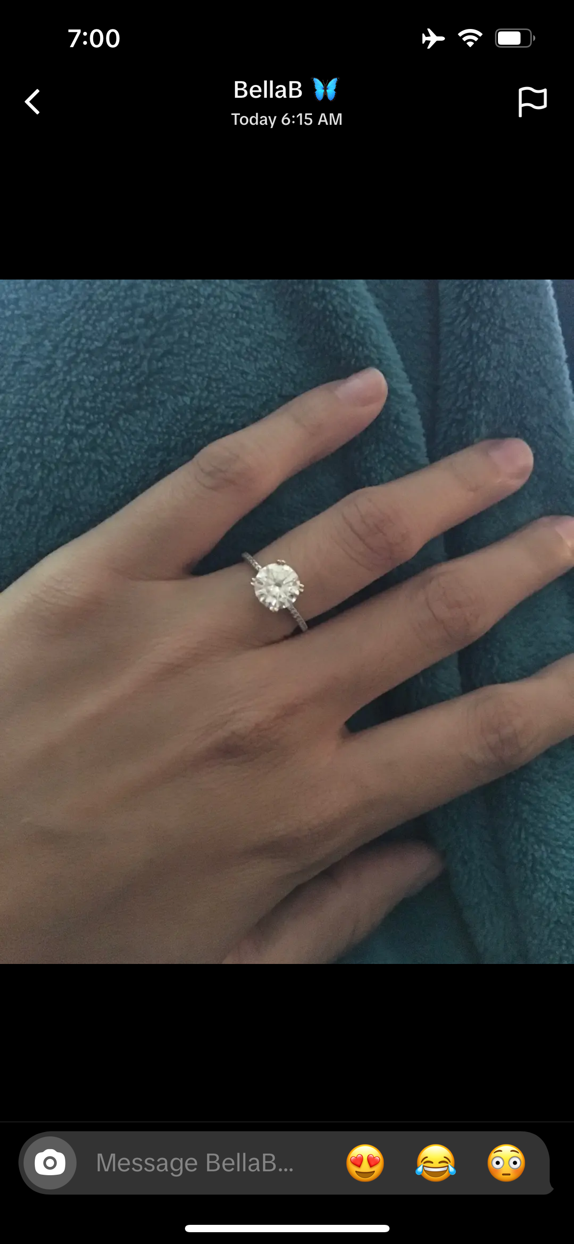 For BellaB 14k, 2-carat, round cut, Fcolor, Vs1, 25% deposit.