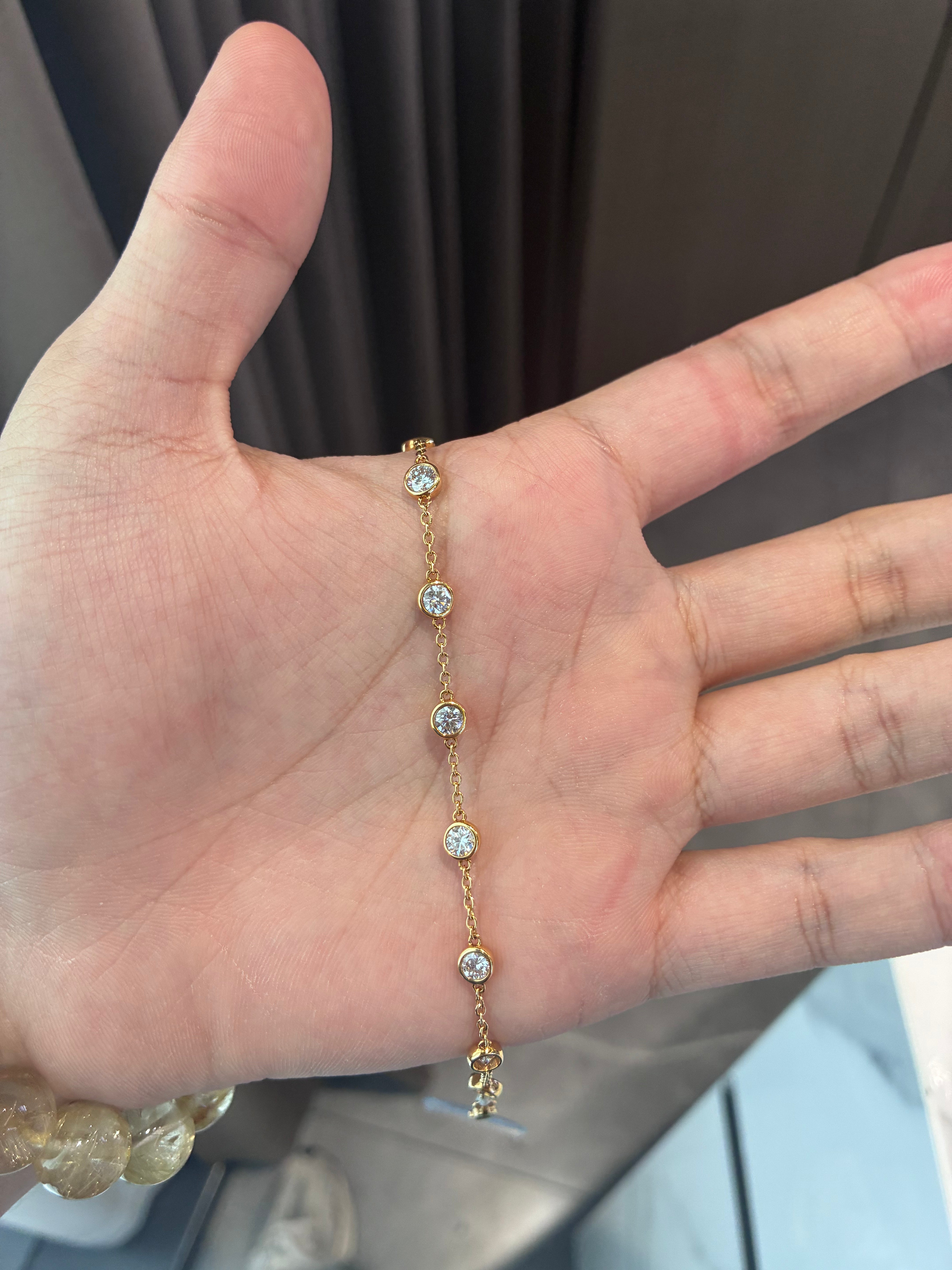 For Kay Bee 18k yellow gold bracelet with 2.066ct diamonds 