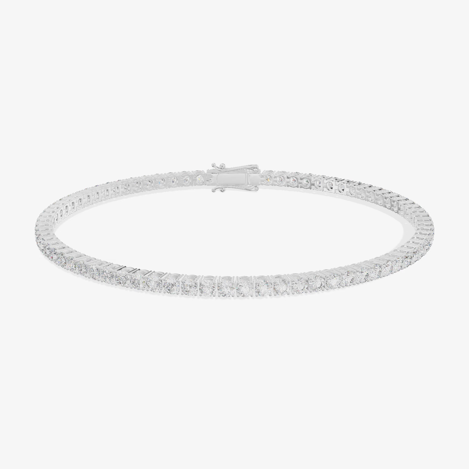 Fine Round Tennis Bracelet (2.19 ct. tw.) in 18K White Gold