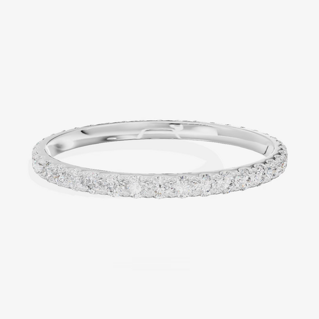 Shared Prong Full Eternity Diamond Band (1/2 ct. tw.) in 14K White Gold