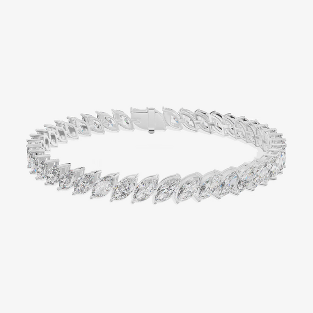 Marquise Tennis Bracelet (12.7 ct. tw.) in 18K White Gold