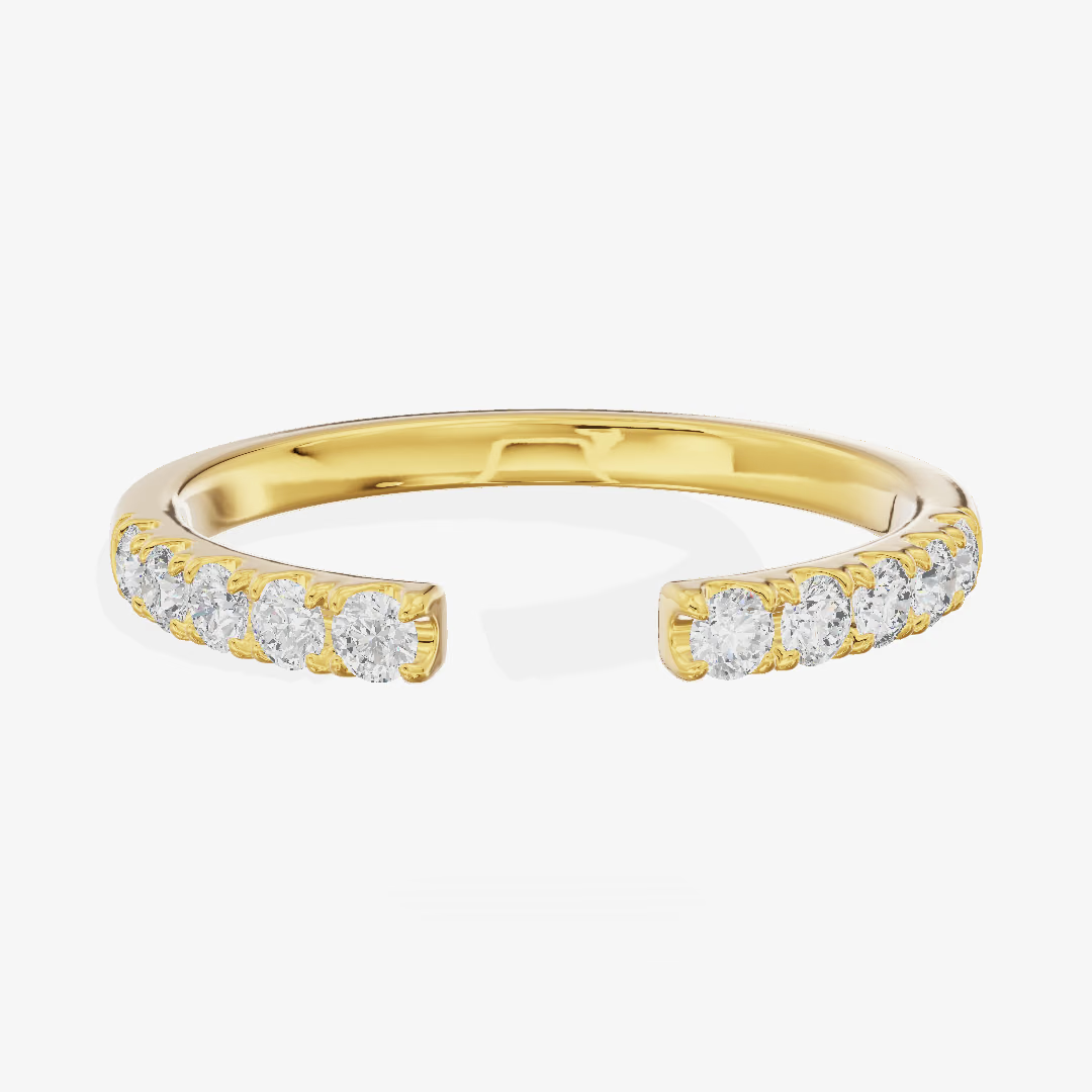 Round Engagement Ring (3/8 ct. tw.) in 18K Yellow Gold