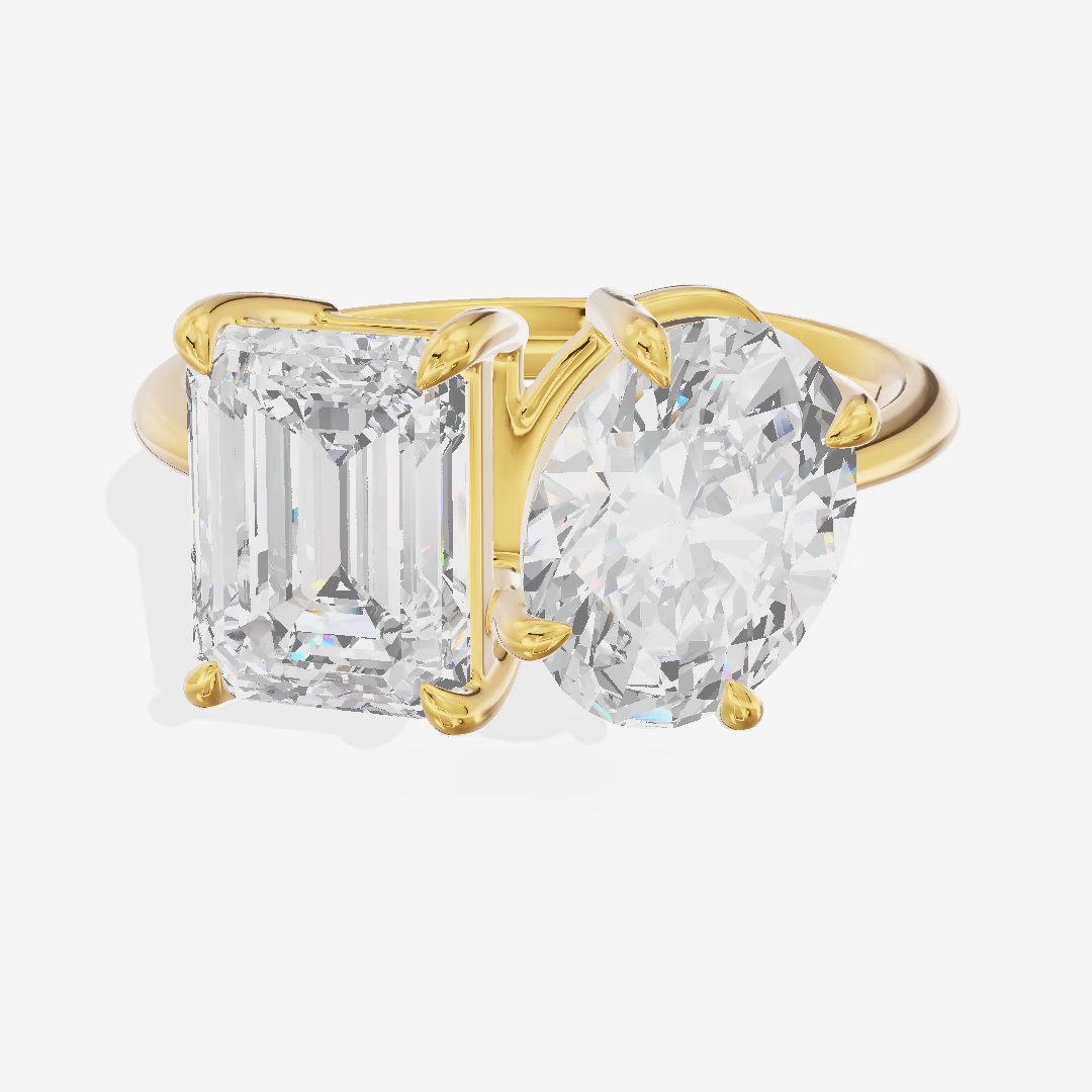 Emerald Engagement Ring (2.09 ct. tw.) in 18K Yellow Gold