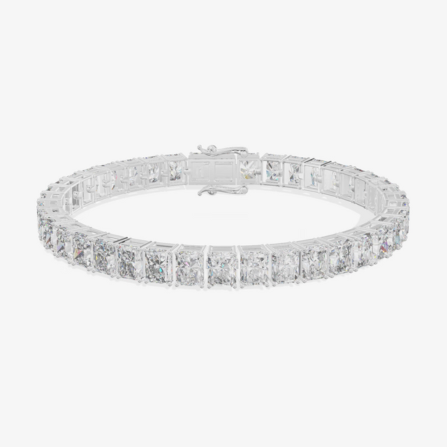 Radiant Tennis Bracelet (20.69 ct. tw.) in 18K White Gold