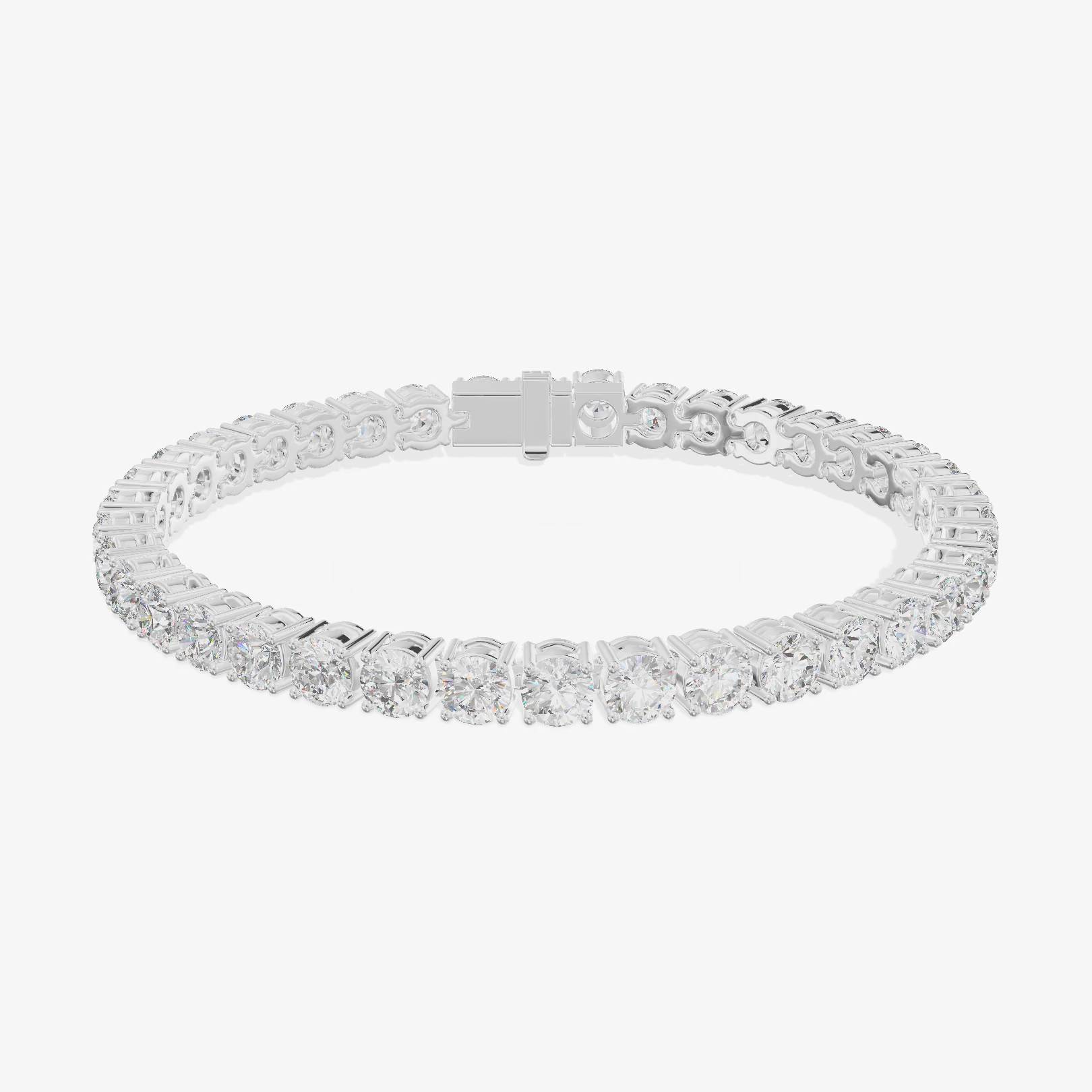 Round Tennis Bracelet (6.8 ct. tw.) in Platinum