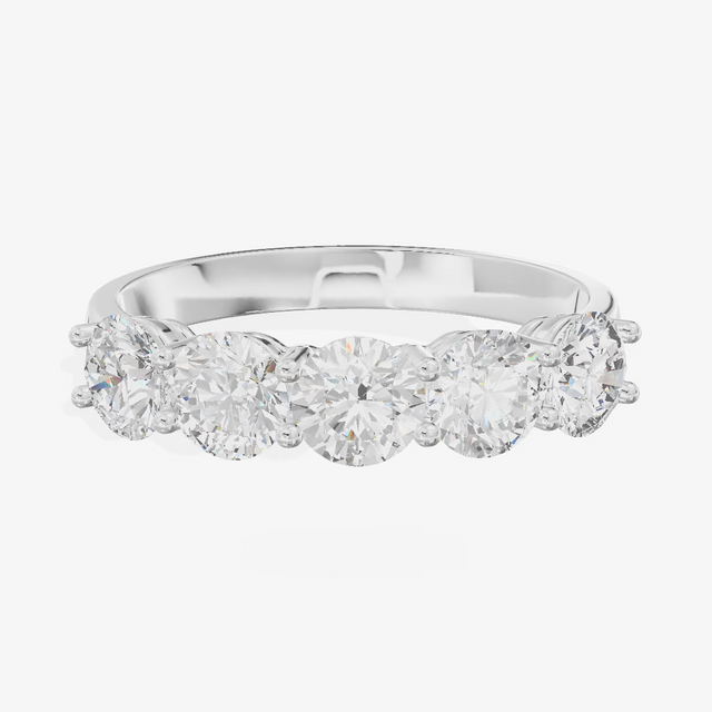 Round Engagement Ring (2.26 ct. tw.) in 18K White Gold