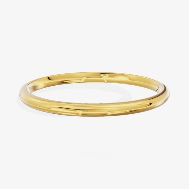 Classic Plain Gold Wedding Band in 14K Yellow Gold