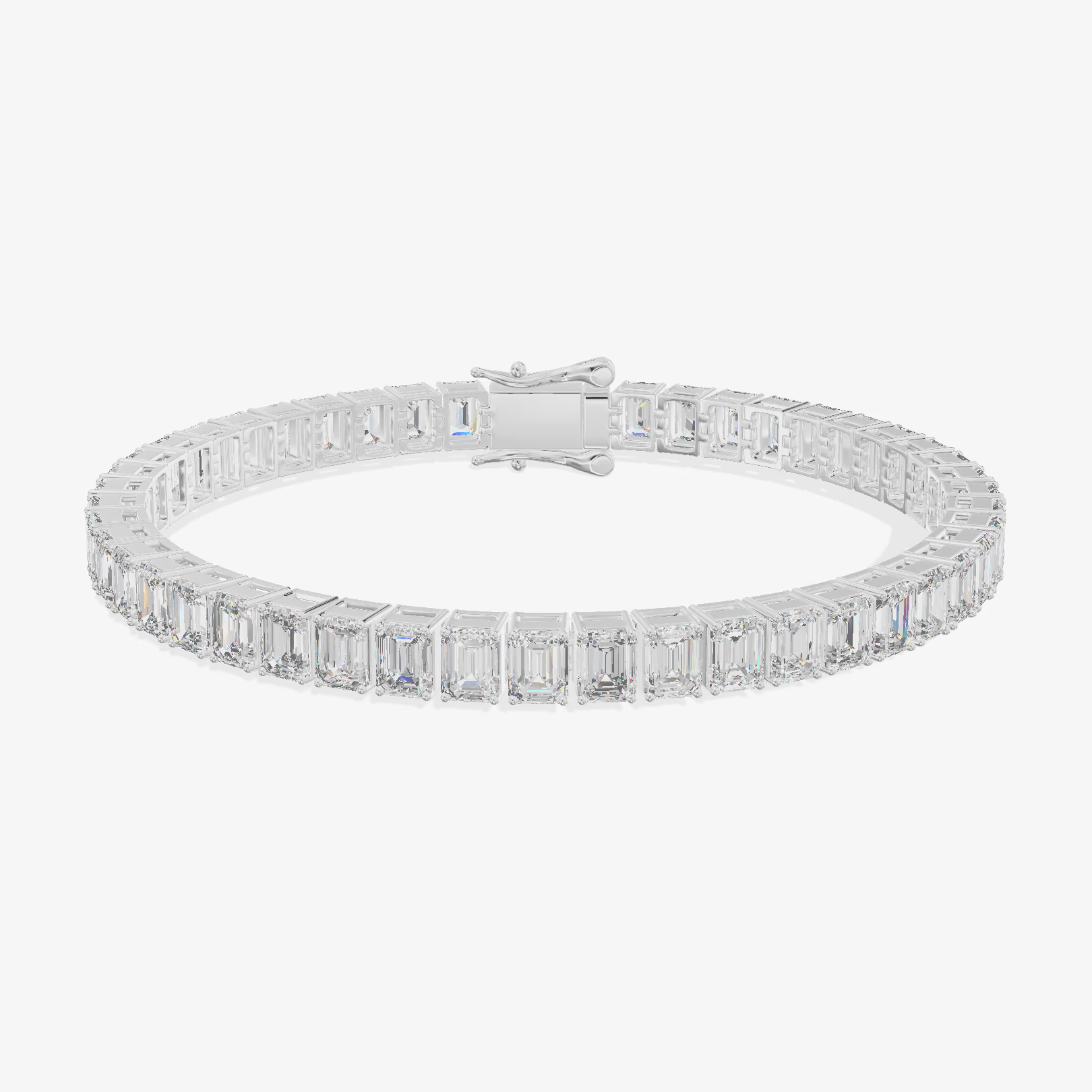 Emerald Cut Tennis Bracelet (14.71 ct. tw.) in Platinum