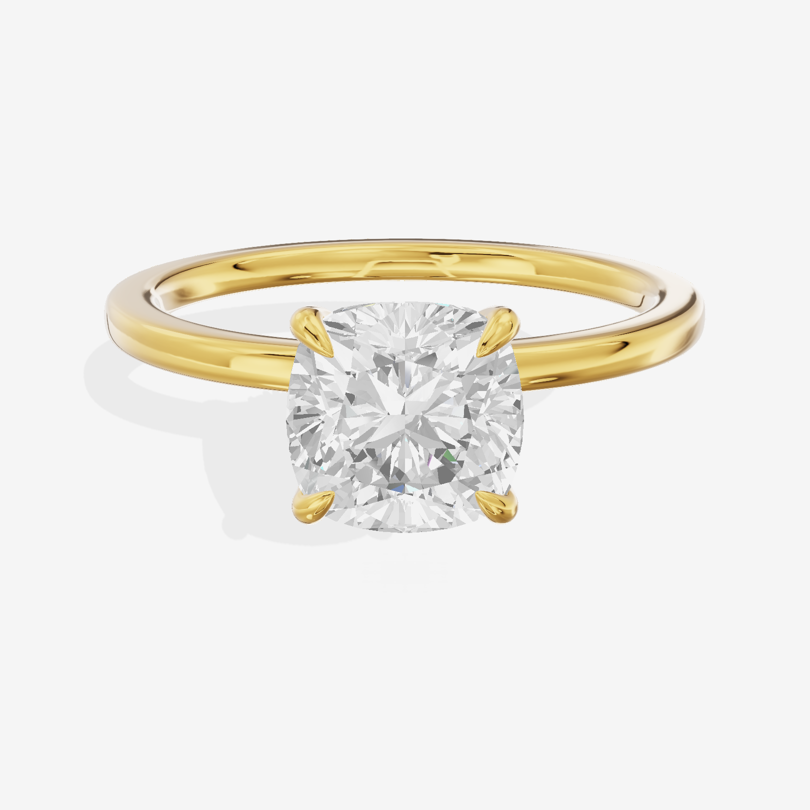 Lateria Halo Cushion Engagement Ring (1/3 ct. tw.) in 18K Yellow Gold