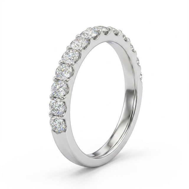 Low Profile Pavé Round Engagement Ring (1/2 ct. tw.) in 18K White Gold