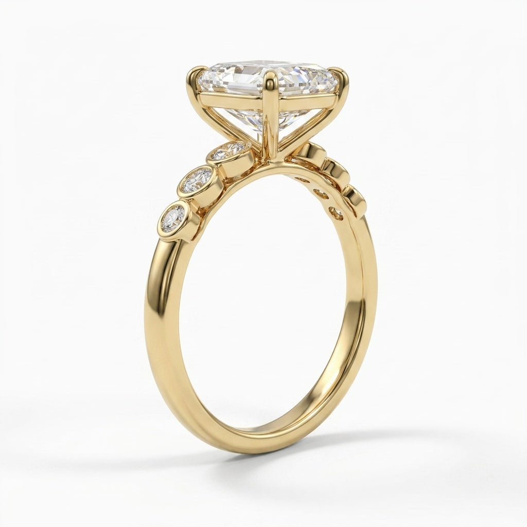 Solitaire Radiant Engagement Ring (3 ct. tw.) in 14K Yellow Gold