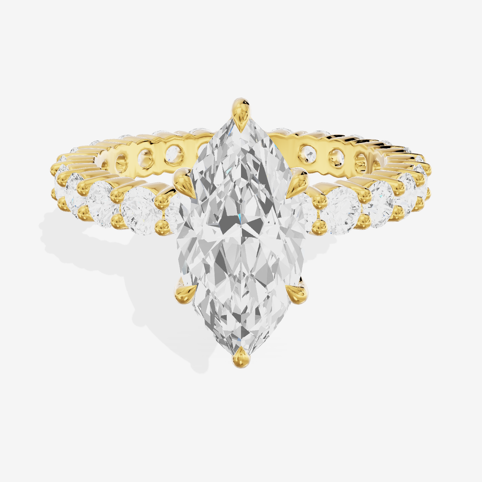 Vowsae Marquise Eternity Ring (3/4 ct. tw.) in 14K Yellow Gold
