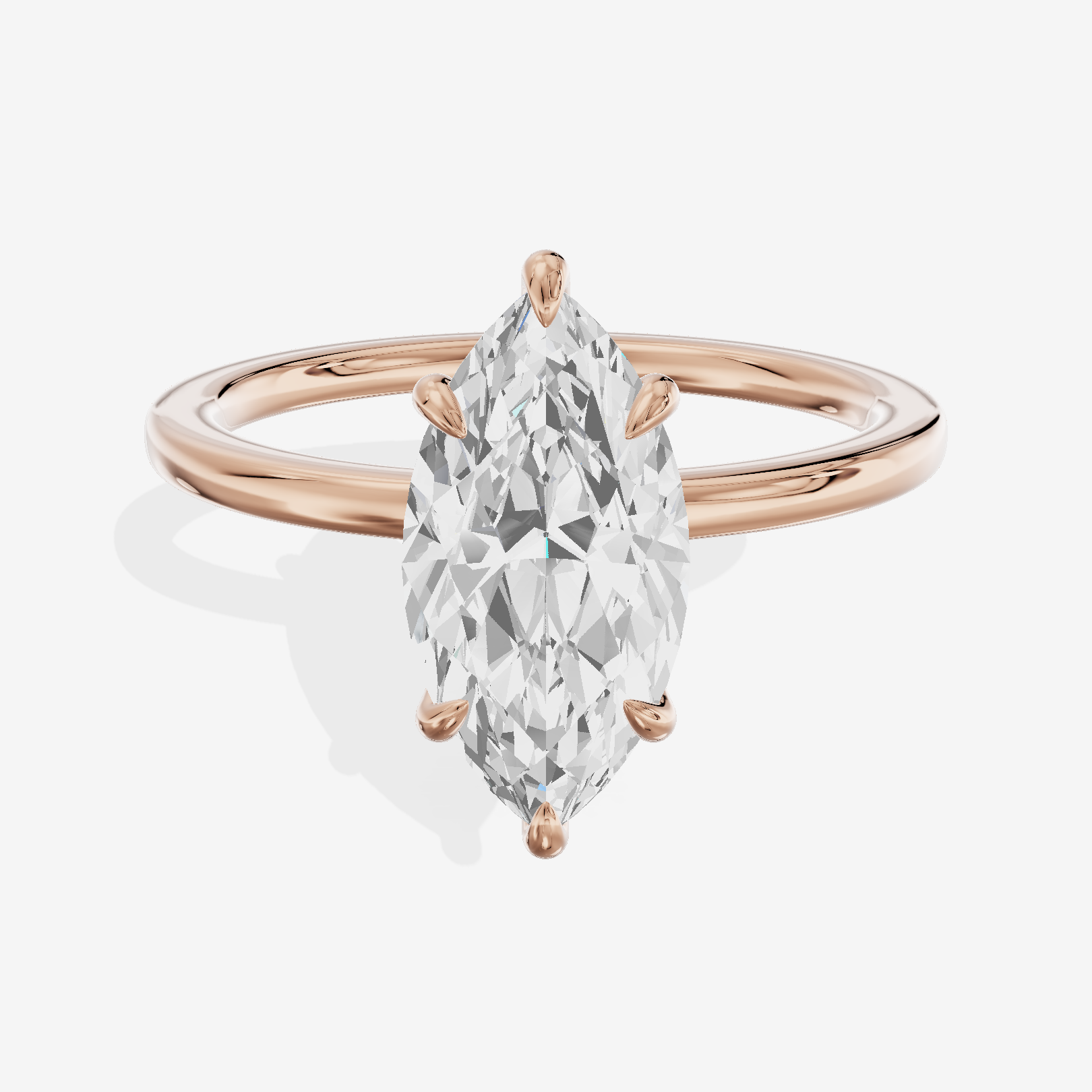 Lateria Halo Marquise Engagement Ring (1/3 ct. tw.) in 14K Rose Gold