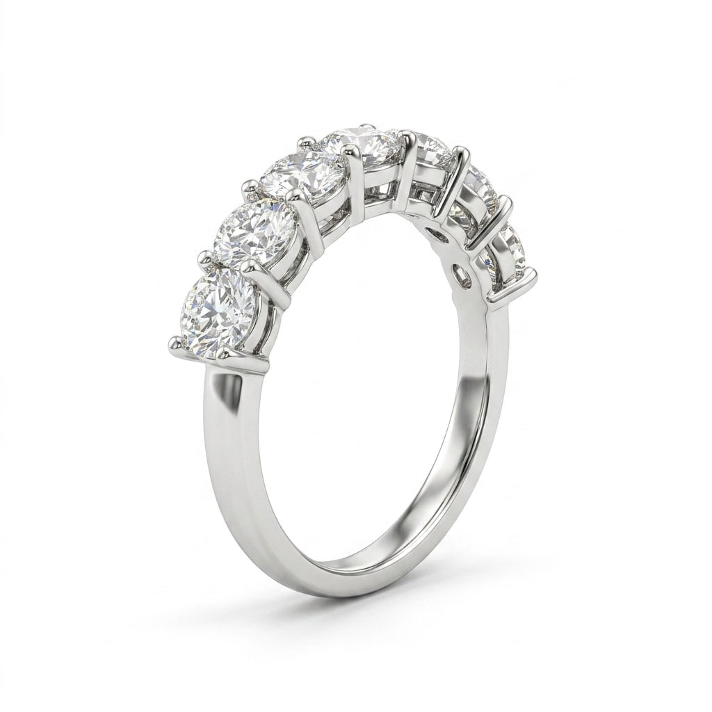 Round Engagement Ring (2.18 ct. tw.) in 18K White Gold