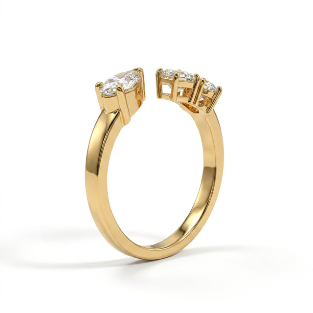 Cluster Marquise Engagement Ring (1.06 ct. tw.) in 18K Yellow Gold