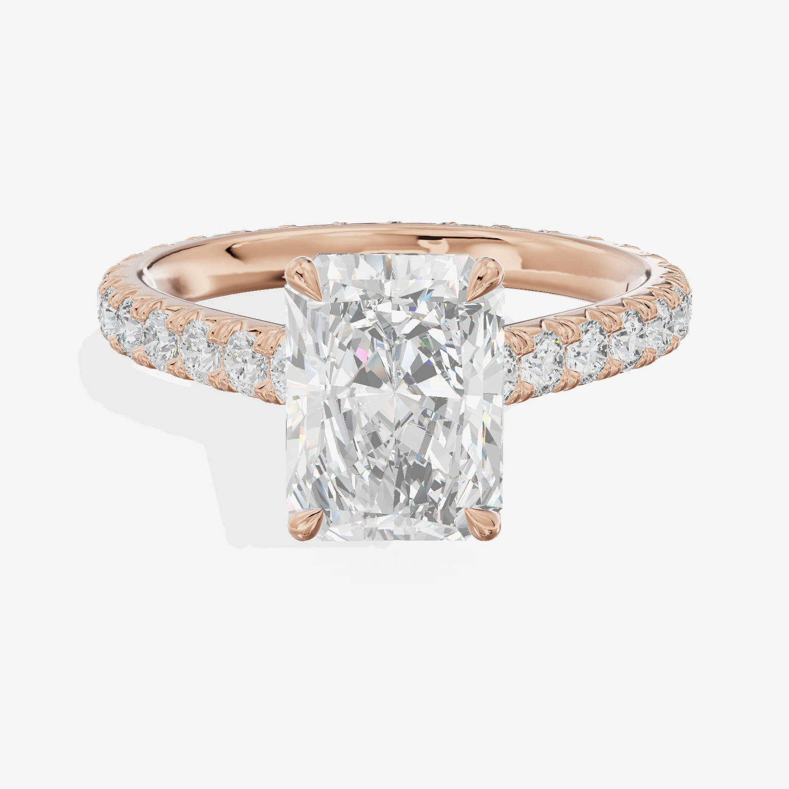 Sincere Radiant Eternity Ring (3/5 ct. tw.) in 14K Rose Gold