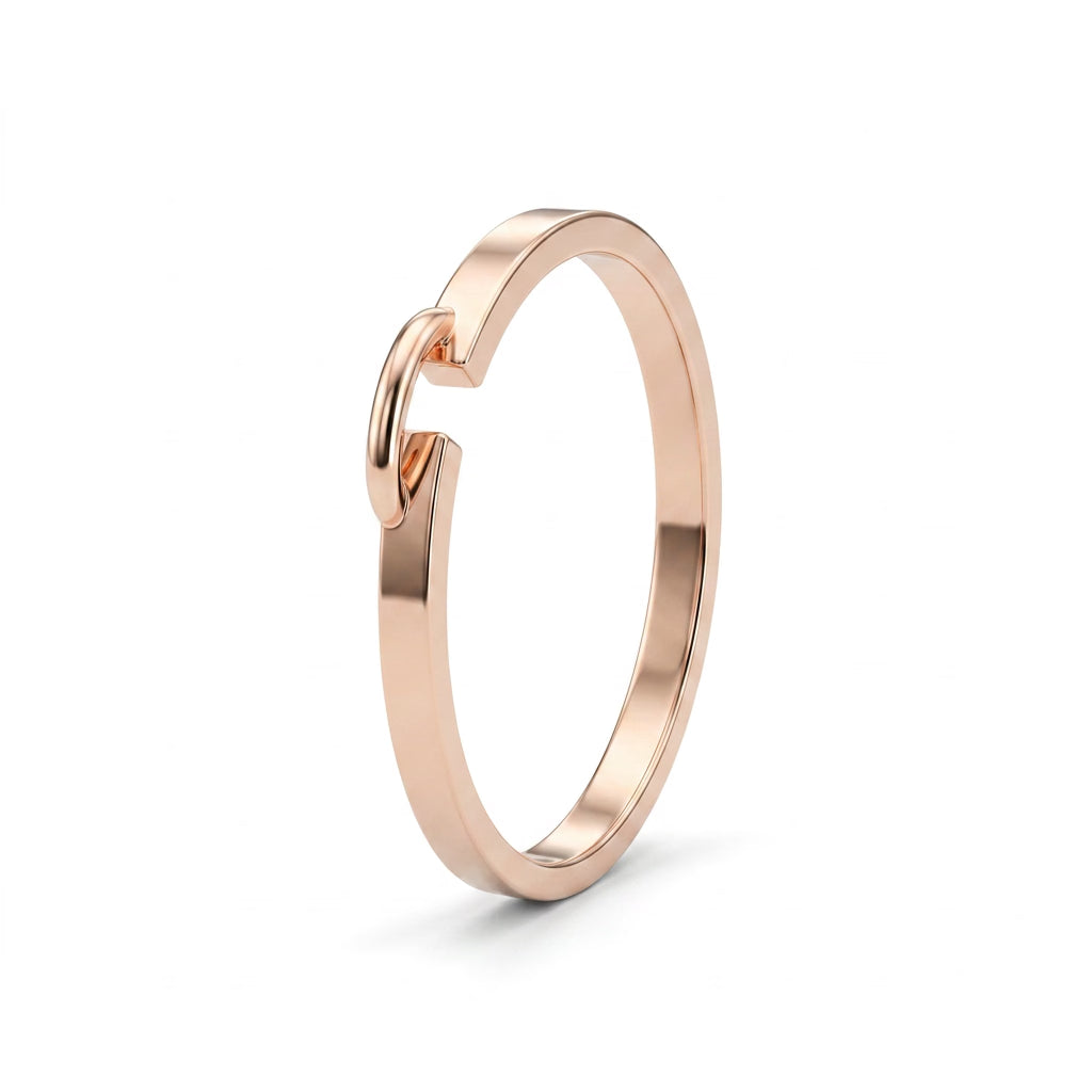 Wedding Band in 18K Rose Gold