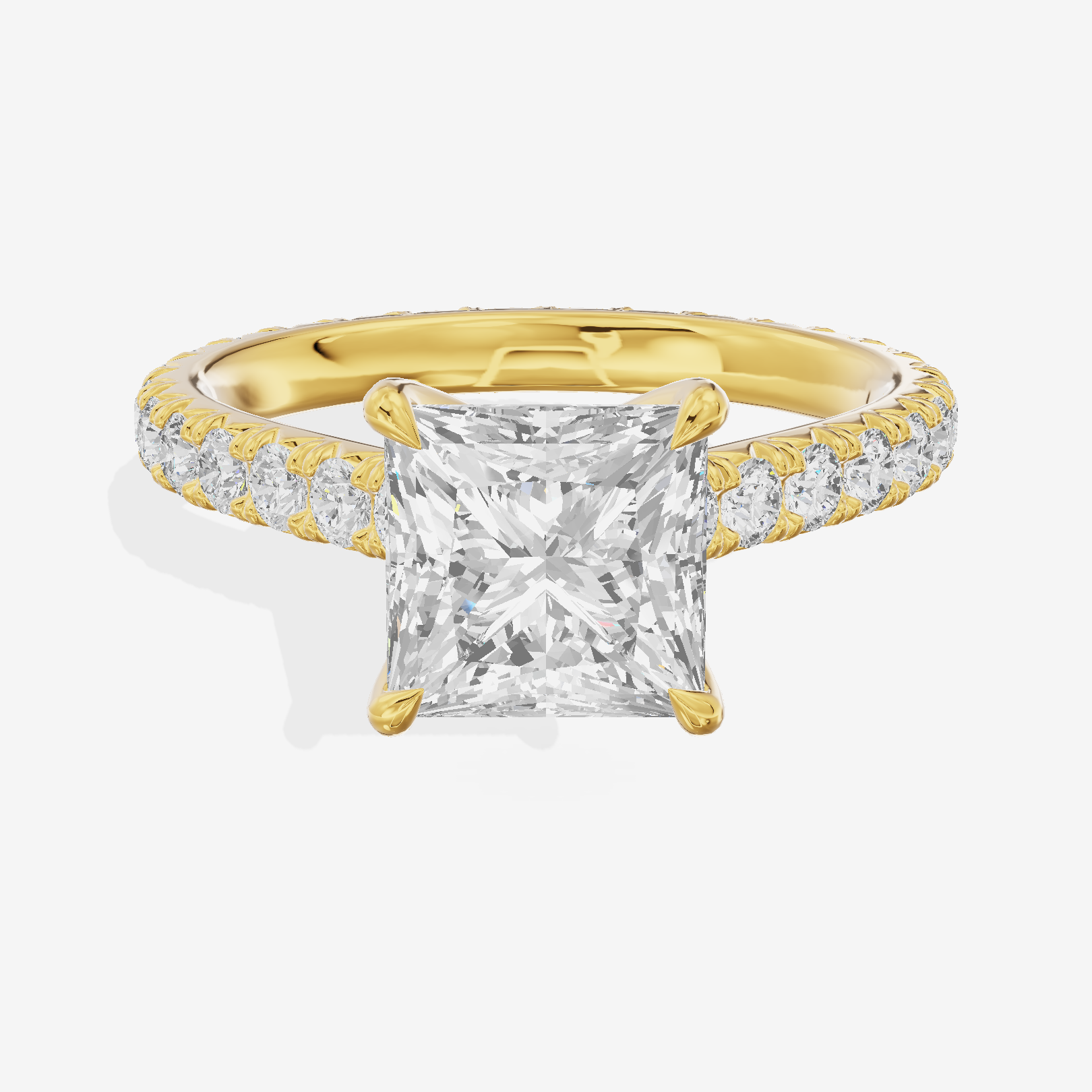 Sincere Princess Eternity Ring (3/5 ct. tw.) in 18K Yellow Gold