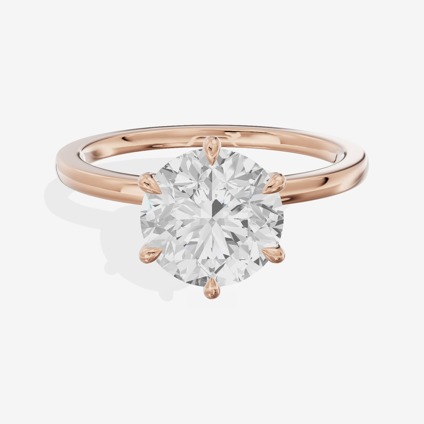 Coeurine Halo Round Engagement Ring (1/5 ct. tw.) in 14K Rose Gold
