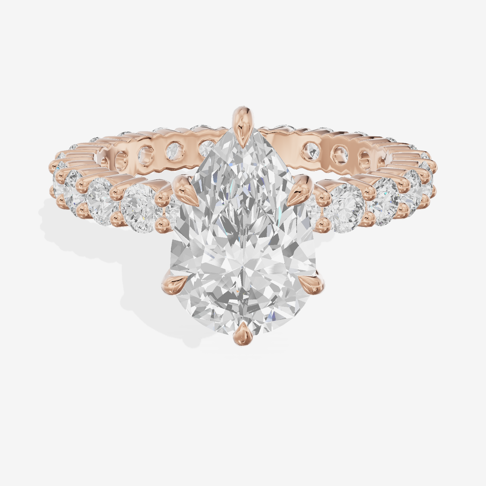 Vowsae Pear Eternity Ring (3/4 ct. tw.) in 14K Rose Gold