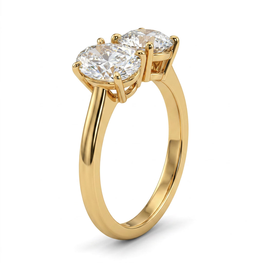 Bypass Pear Engagement Ring (2.06 ct. tw.) in 18K Yellow Gold