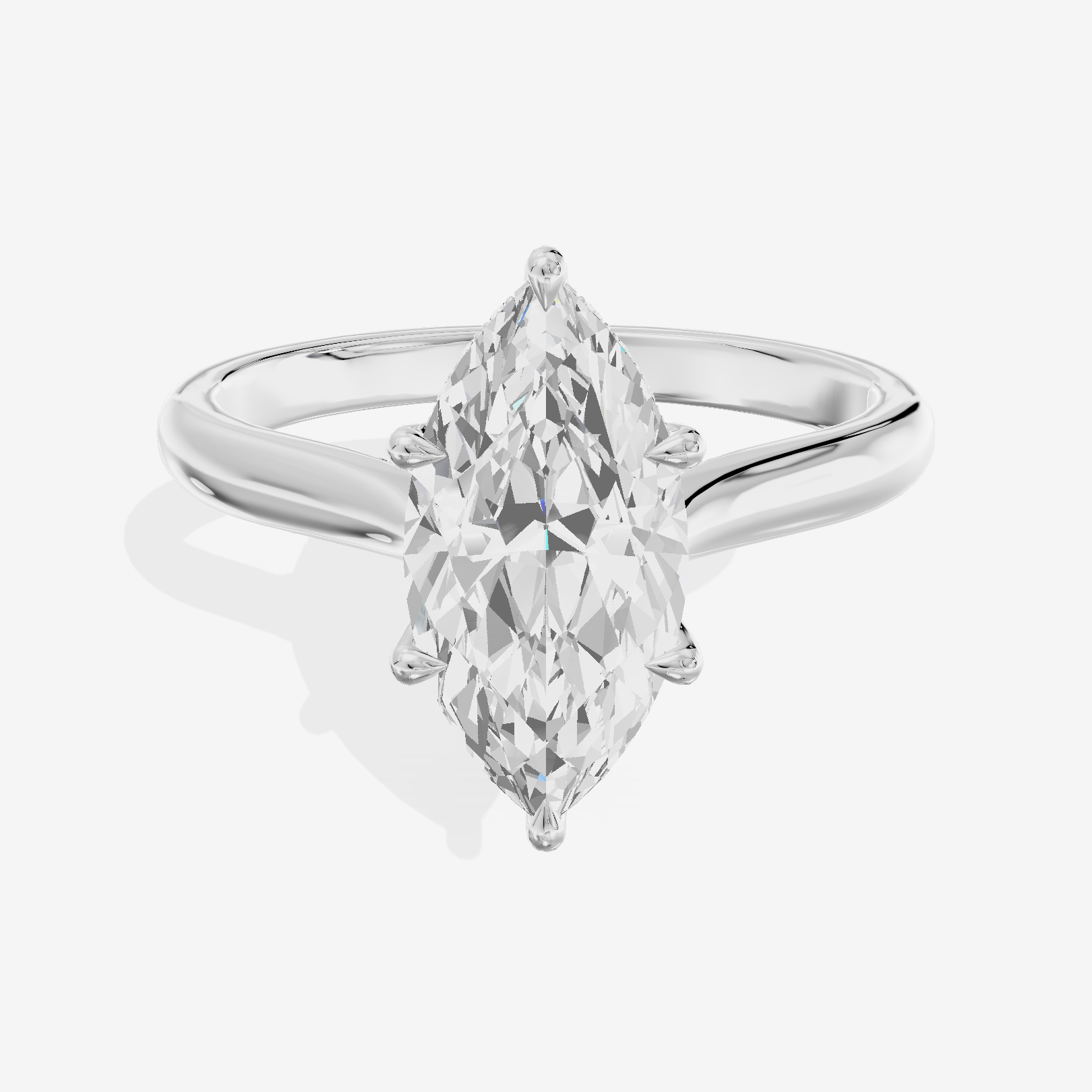 Vintage Halcyon Marquise Engagement Ring with Side Stones (1/8 ct. tw.) in Platinum