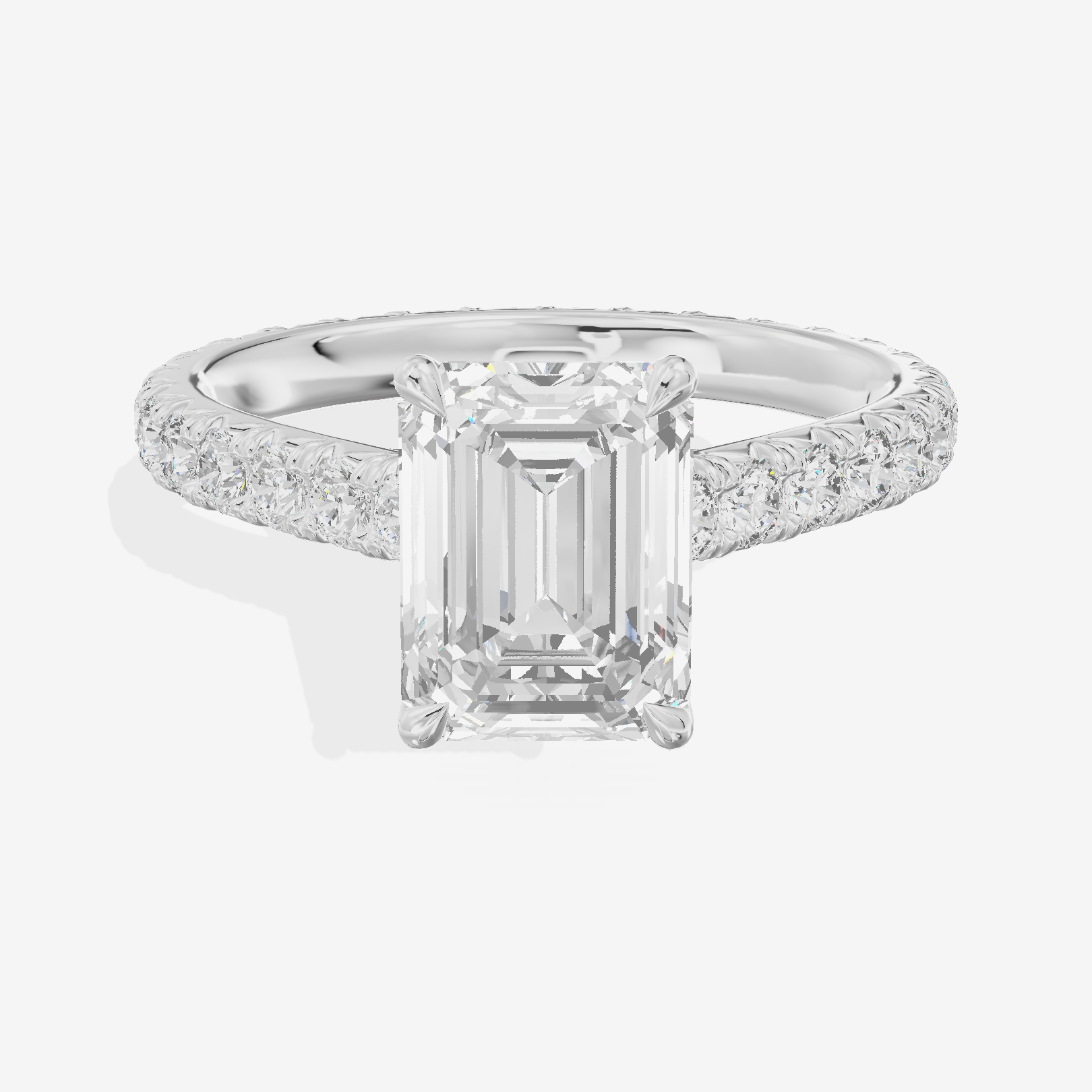 Sincere Emerald Eternity Ring (3/5 ct. tw.) in Platinum