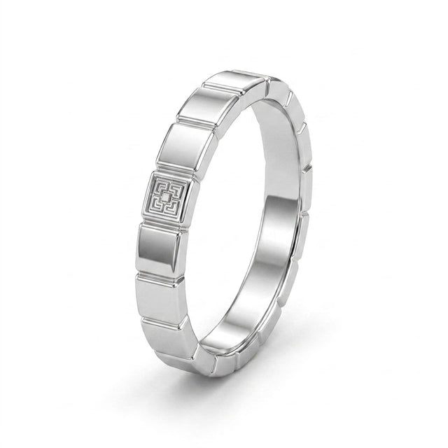 Round Wedding Band (1/10 ct.) in 18K White Gold