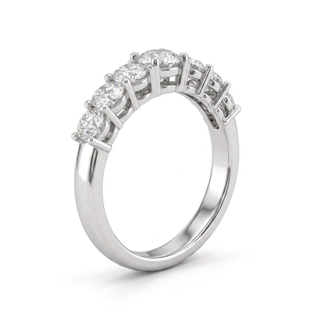 Eternity Round Engagement Ring (1.35 ct. tw.) in 18K White Gold