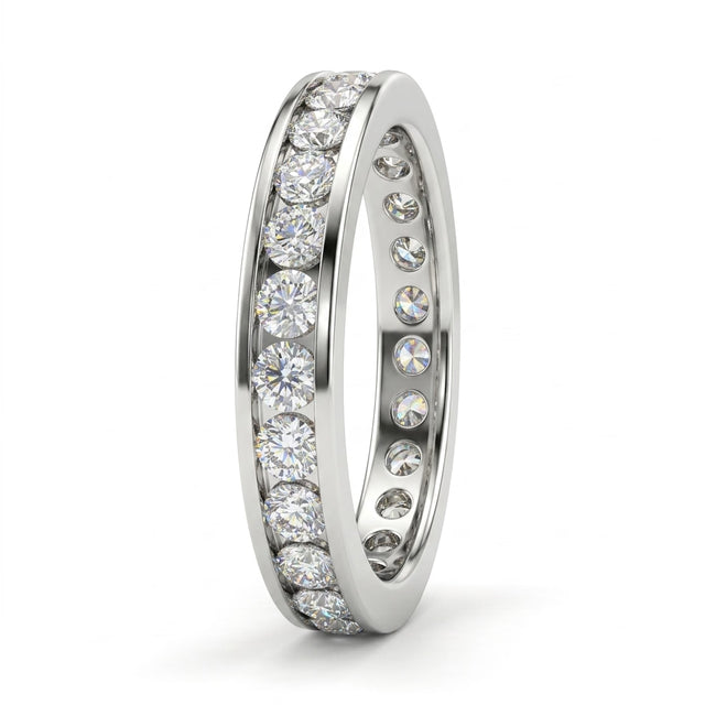 Low Profile Tapered Baguette Wedding Band (1/10 ct. tw.) in 18K White Gold