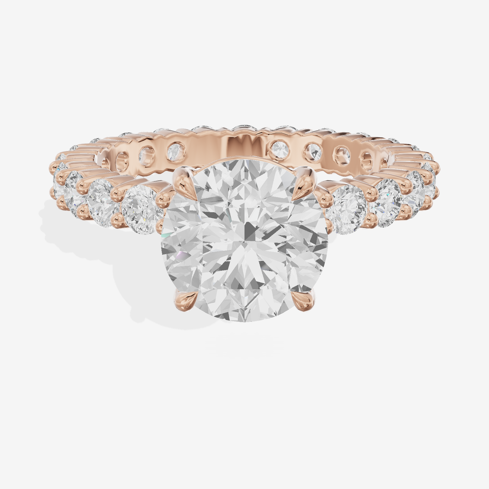 Vowsae Round Eternity Ring (3/4 ct. tw.) in 18K Rose Gold