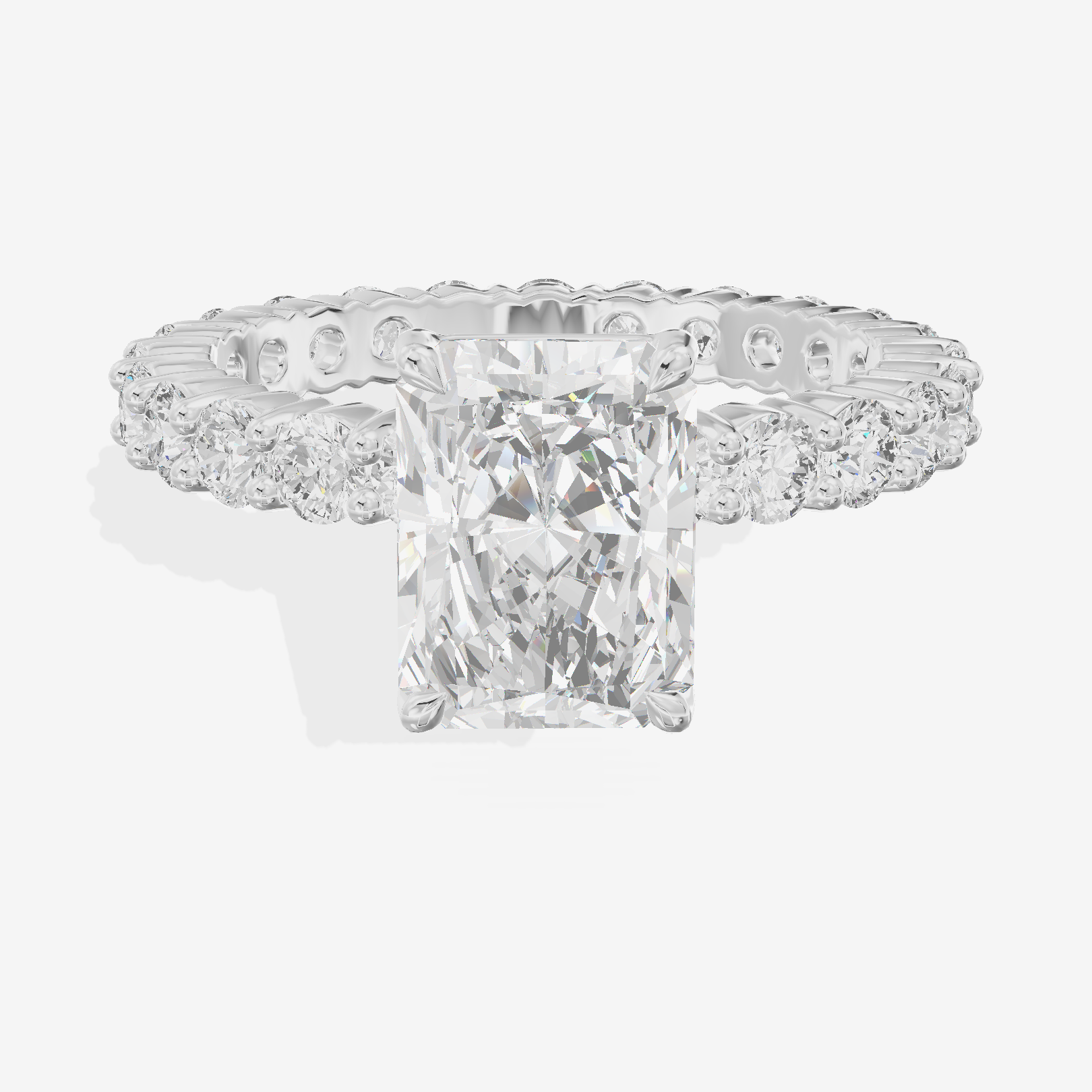 Vowsae Radiant Eternity Ring (3/4 ct. tw.) in 14K White Gold